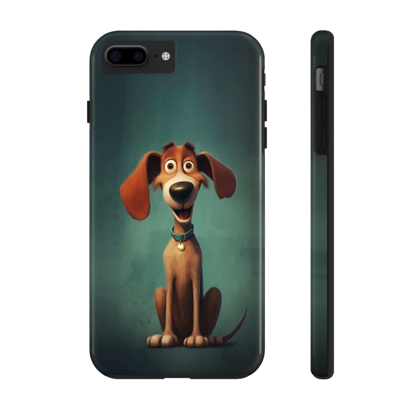 Hux, Cartoon Dog, iPhone 7, 8, X, 11, 12, 13, 14, 15+ case.