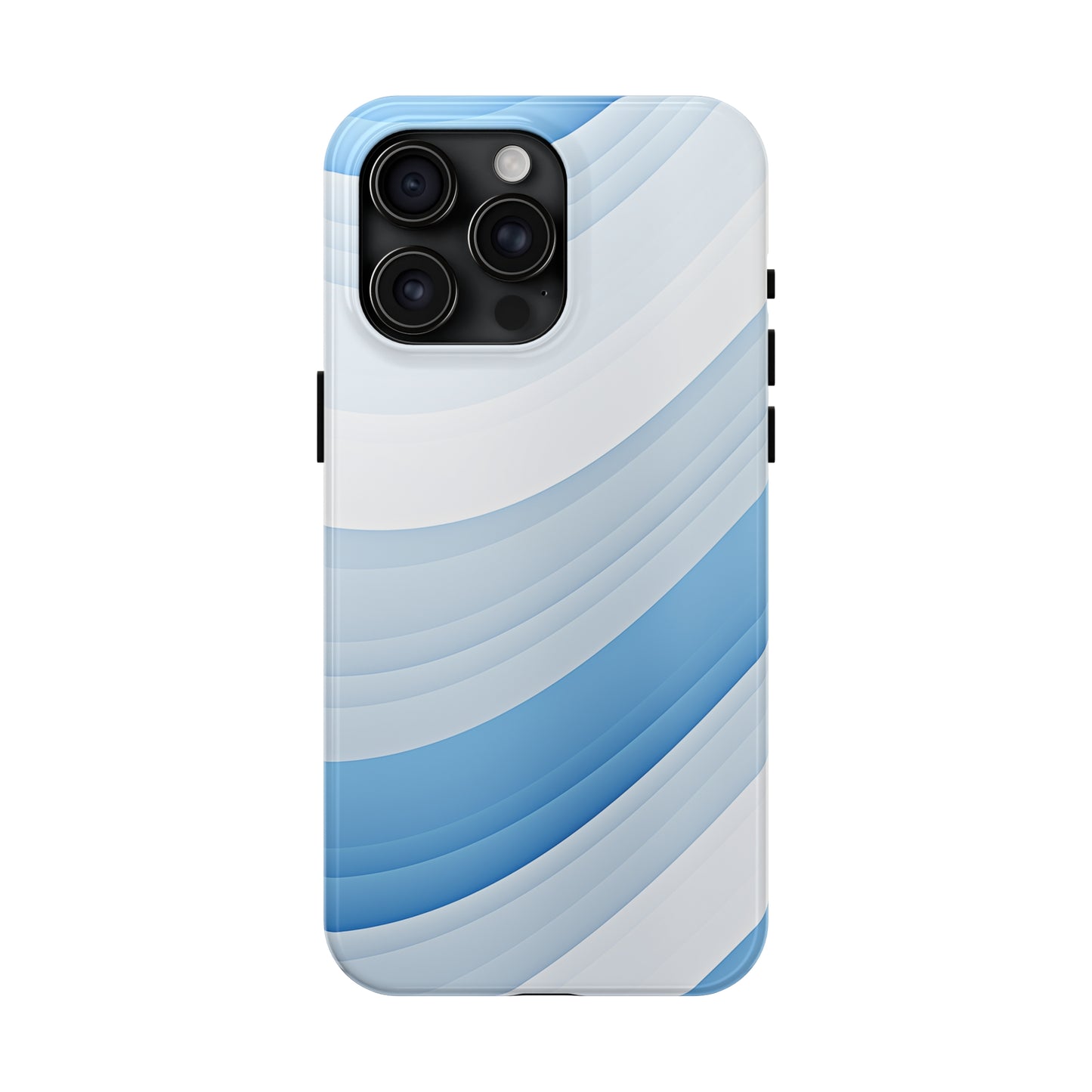 Blue Stripes #02, iPhone 7, 8, X, 11, 12, 13, 14, 15+ case.