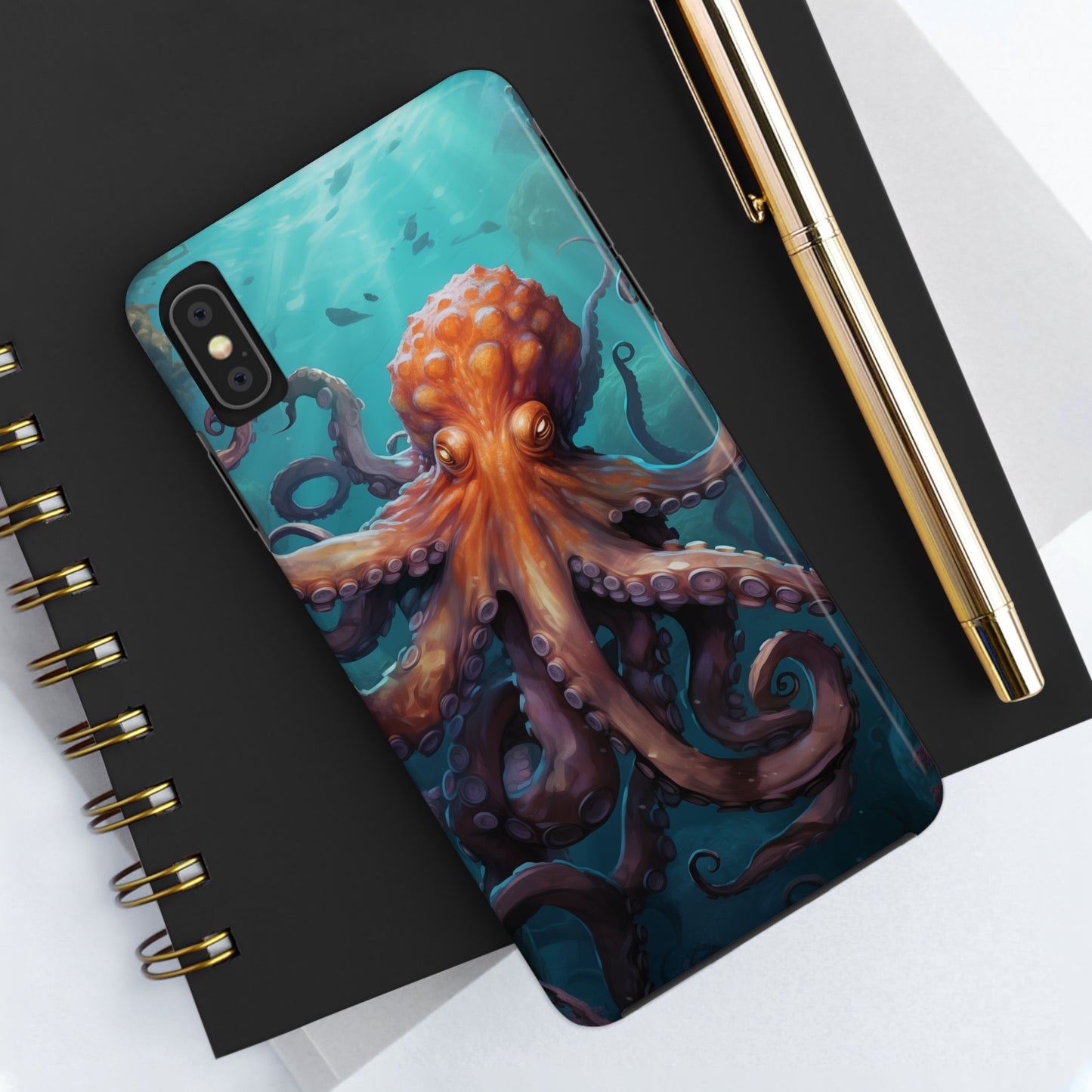 Octopus #02, iPhone 7, 8, X, 11, 12, 13, 14, 15+ case.