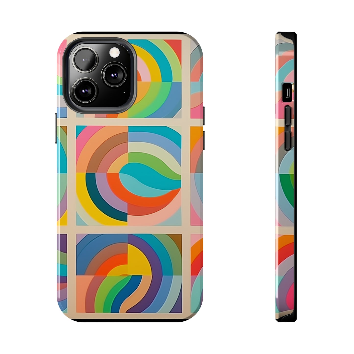 Abstract Colorful Lines #02, iPhone 7, 8, X, 11, 12, 13, 14, 15+ case.