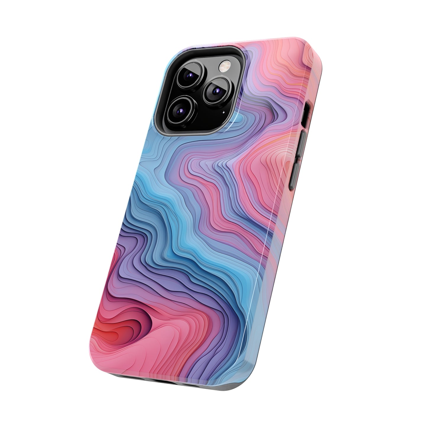 Topographical, iPhone 7, 8, X, 11, 12, 13, 14, 15+ case.