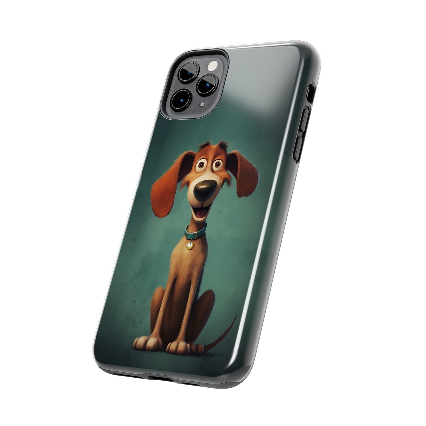 Hux, Cartoon Dog, iPhone 7, 8, X, 11, 12, 13, 14, 15+ case.