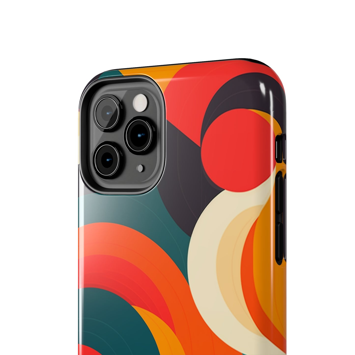 Abstract Shapes #02, iPhone 7, 8, X, 11, 12, 13, 14, 15+ case.