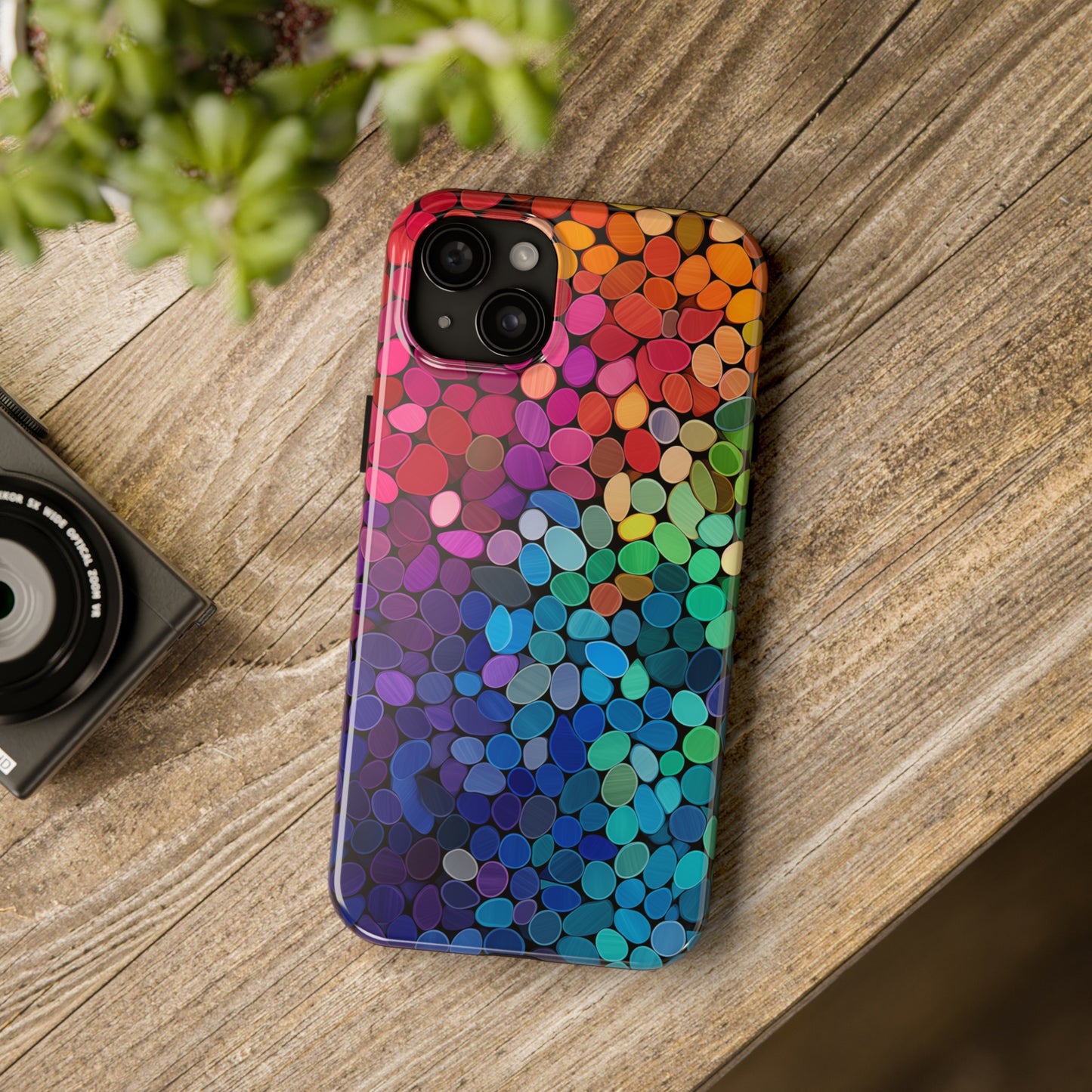 Rainbow Effect, iPhone 7, 8, X, 11, 12, 13, 14, 15+ case.