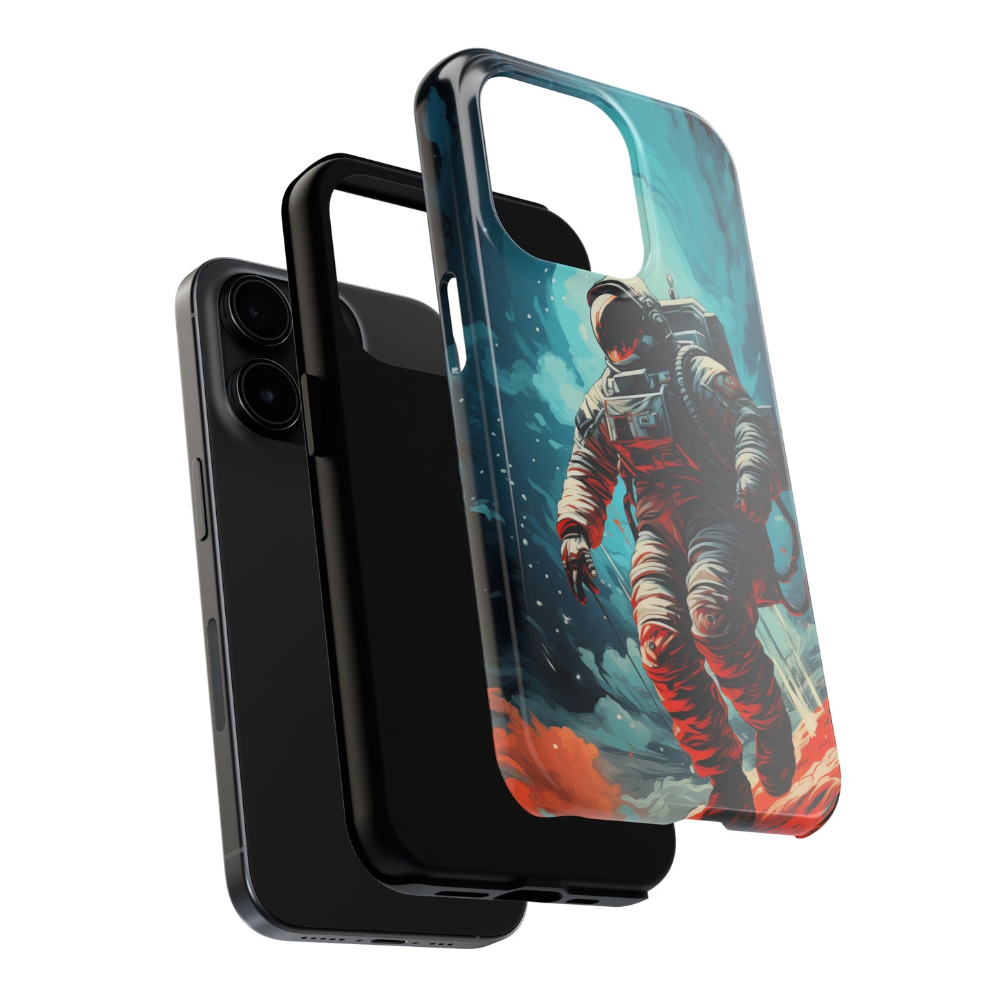 Astronaut #01, iPhone 7, 8, X, 11, 12, 13, 14, 15+ case.