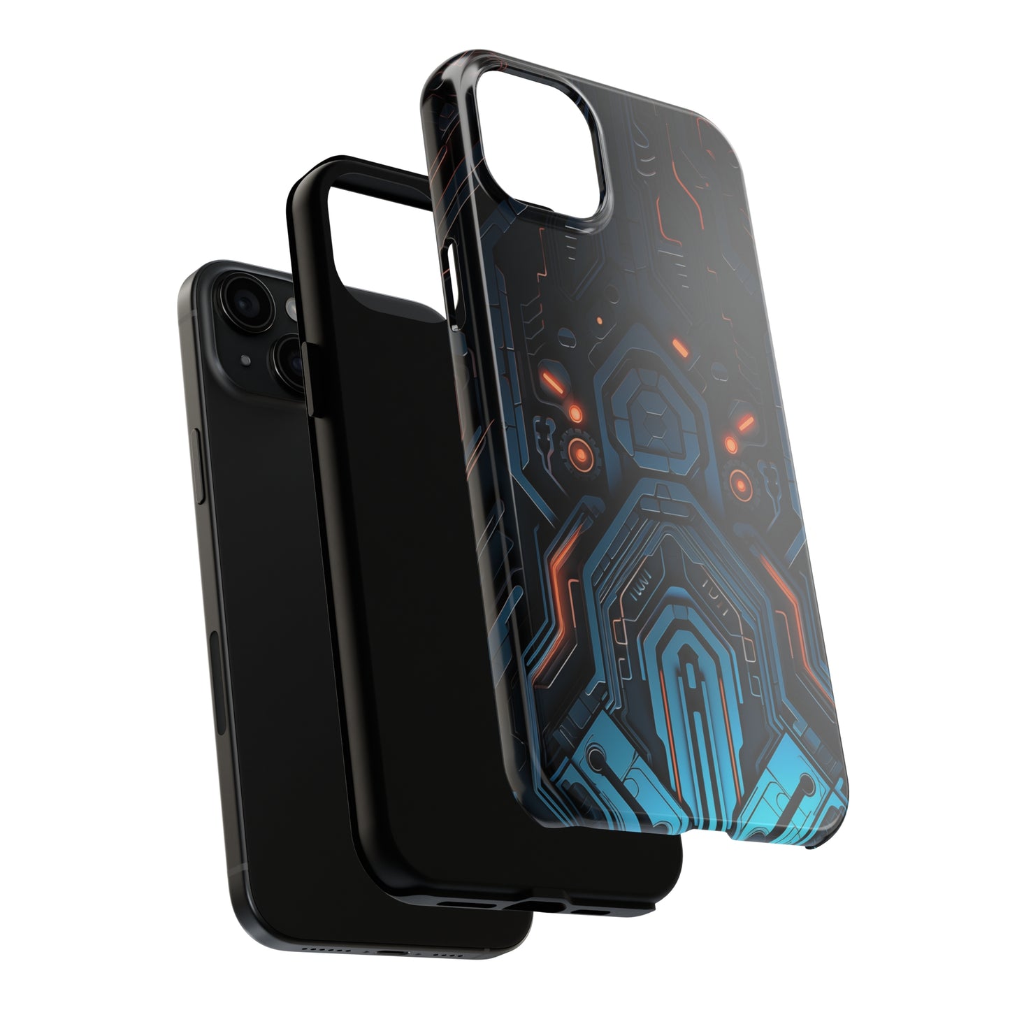 Futuristic #02, iPhone 7, 8, X, 11, 12, 13, 14, 15+ case.