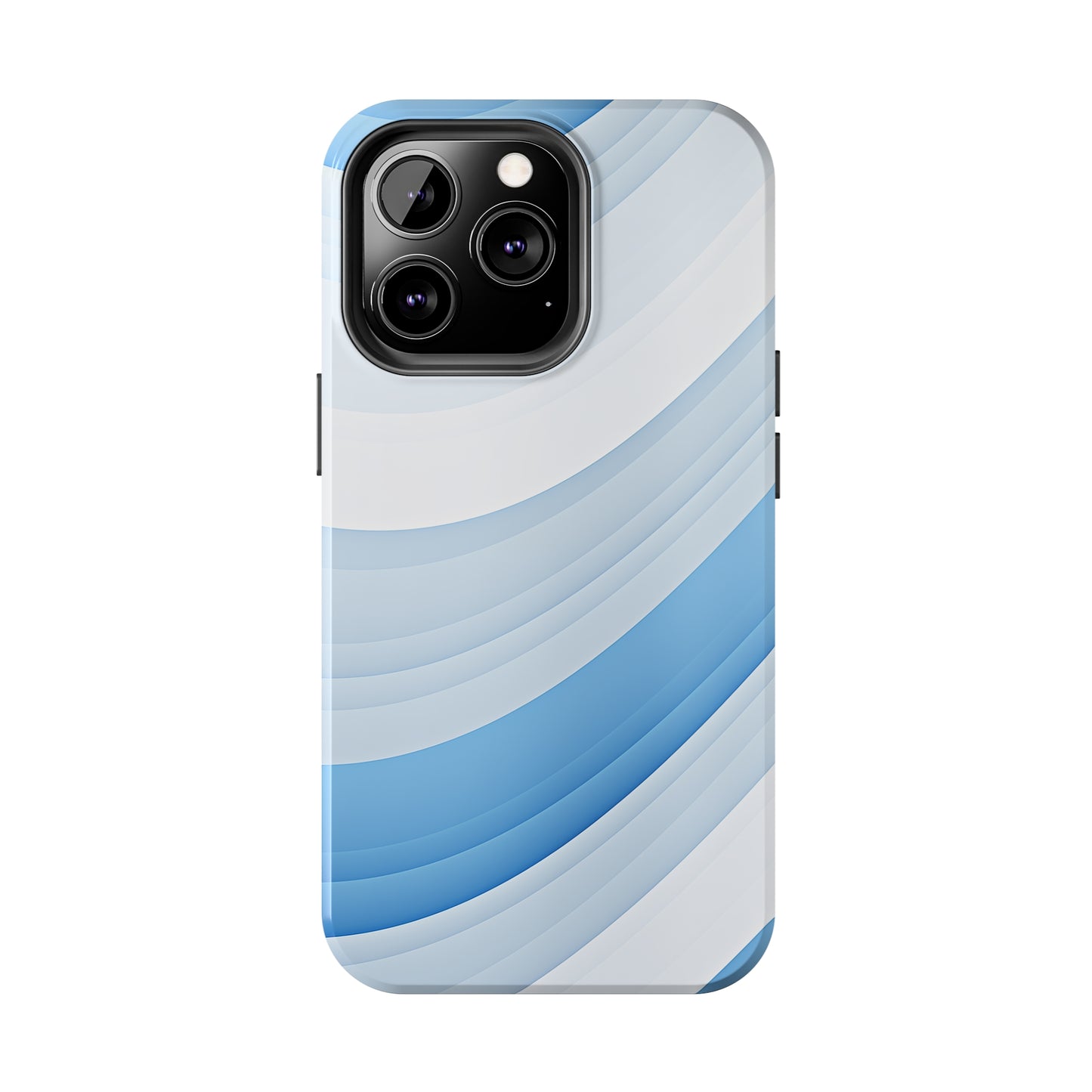 Blue Stripes #02, iPhone 7, 8, X, 11, 12, 13, 14, 15+ case.