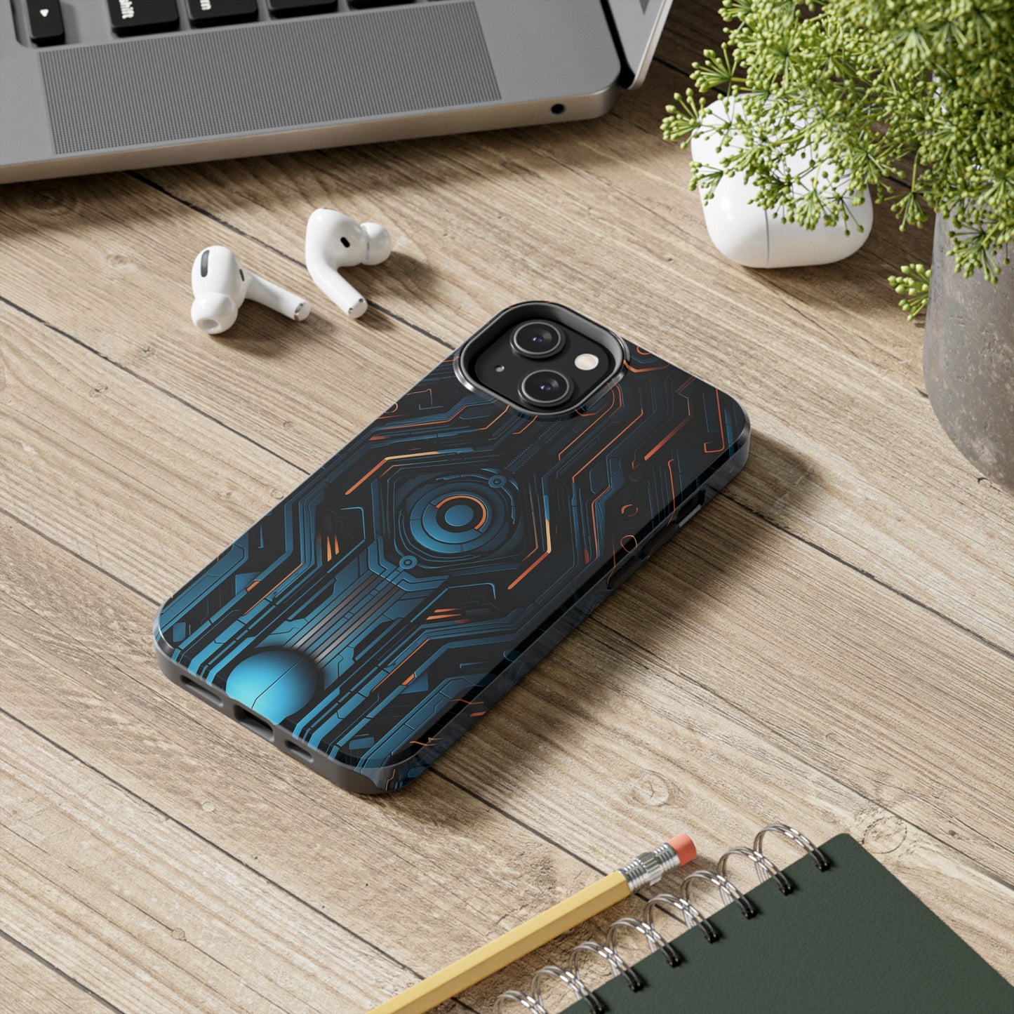 Futuristic #03, iPhone 7, 8, X, 11, 12, 13, 14, 15+ case.