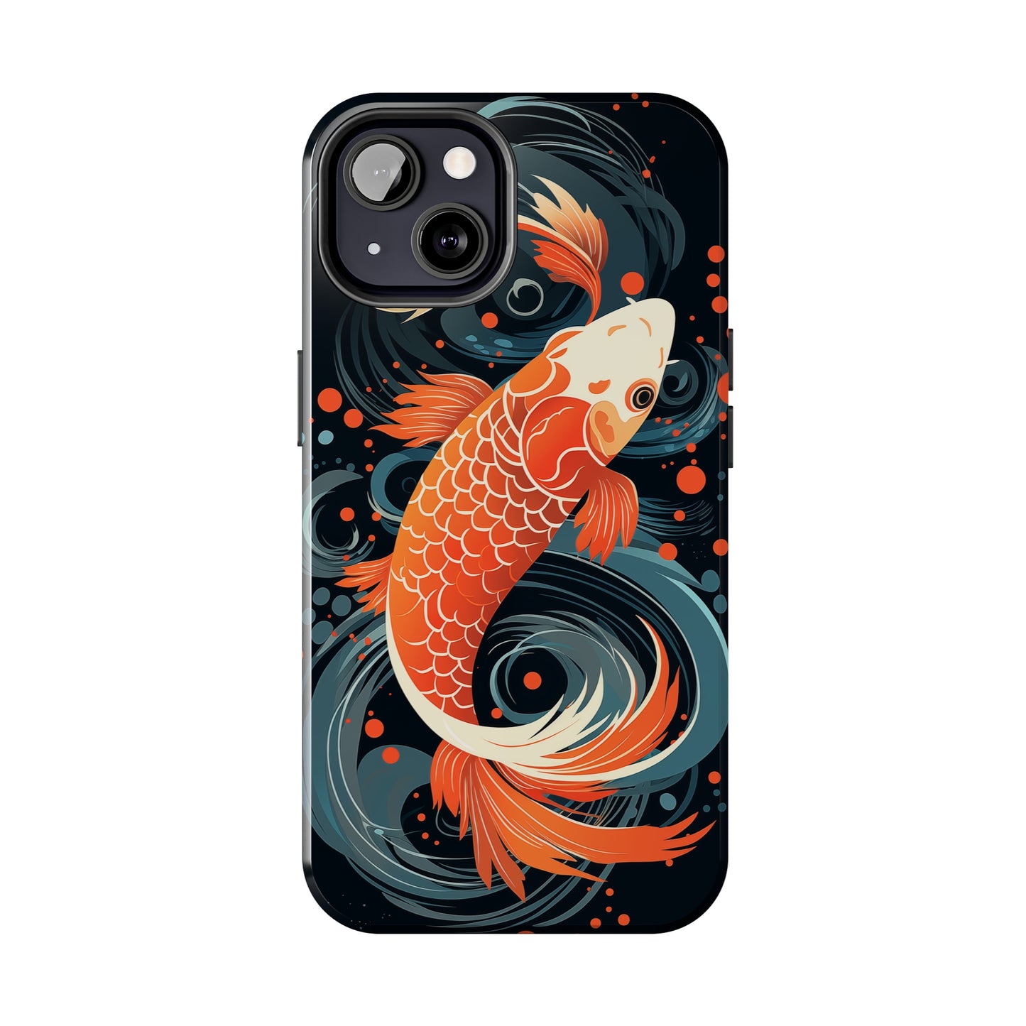 Koi fish #04, iPhone 7, 8, X, 11, 12, 13, 14, 15+ case.