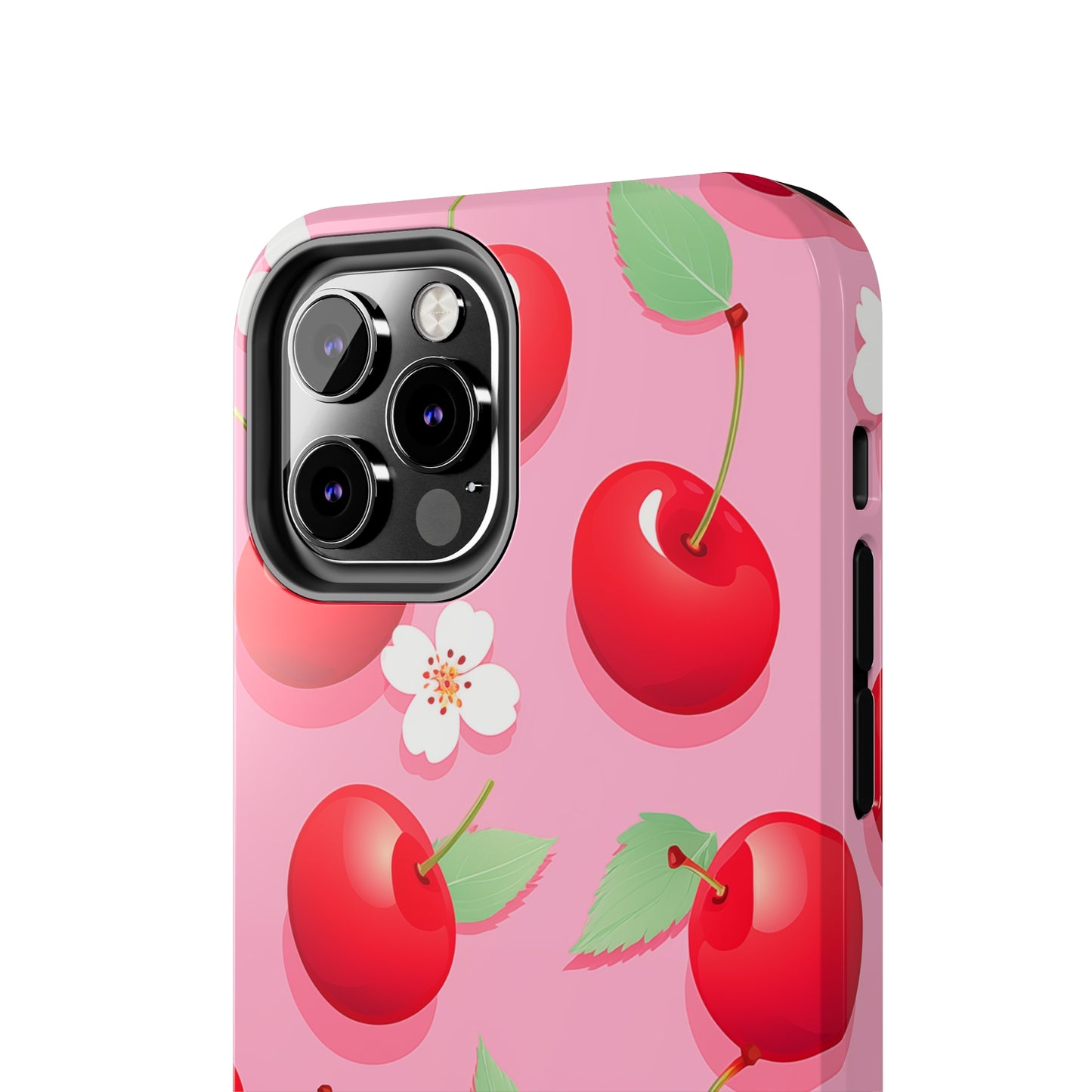 Cherries and Cherry Blossoms #03, iPhone 7, 8, X, 11, 12, 13, 14, 15+ case.