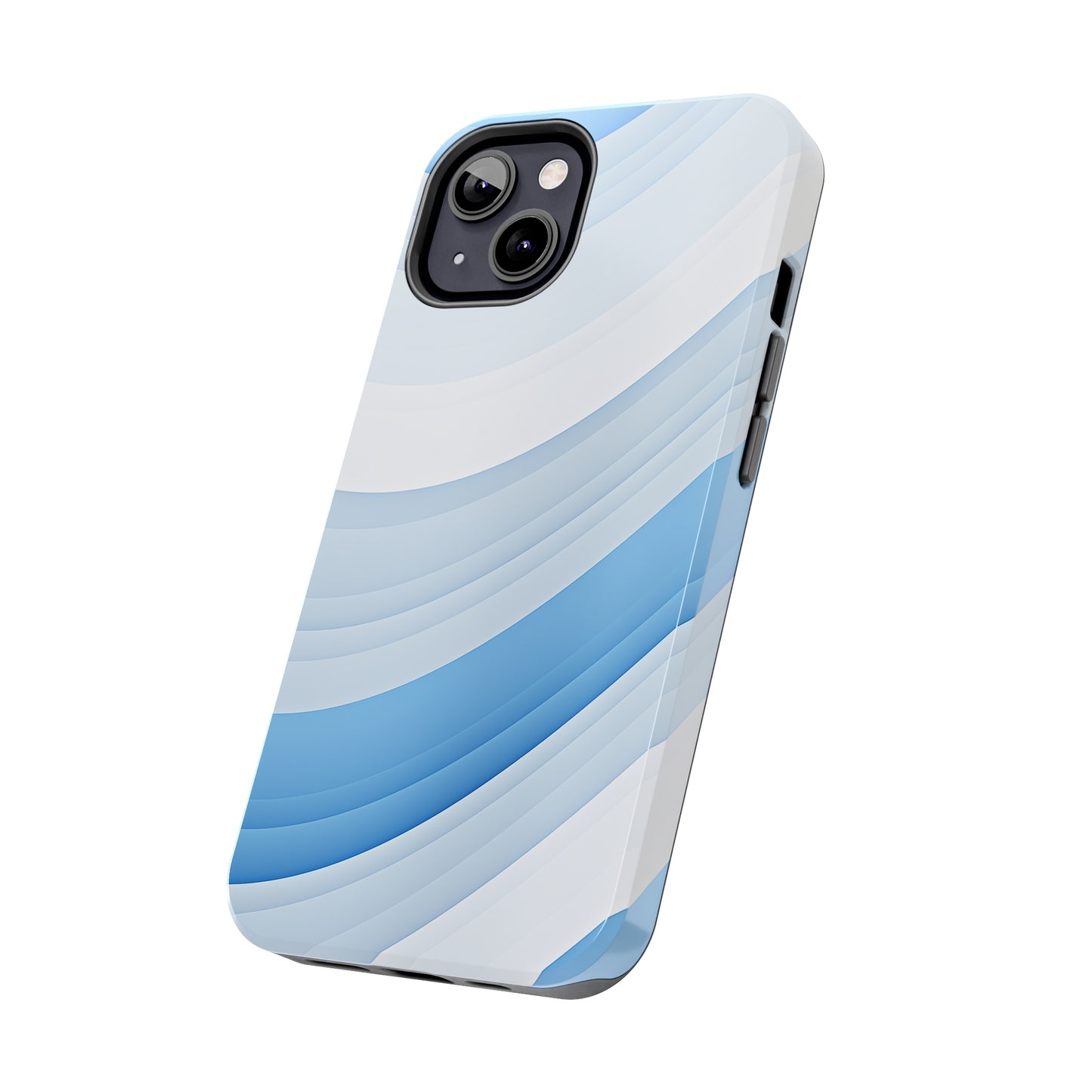 Blue Stripes #02, iPhone 7, 8, X, 11, 12, 13, 14, 15+ case.