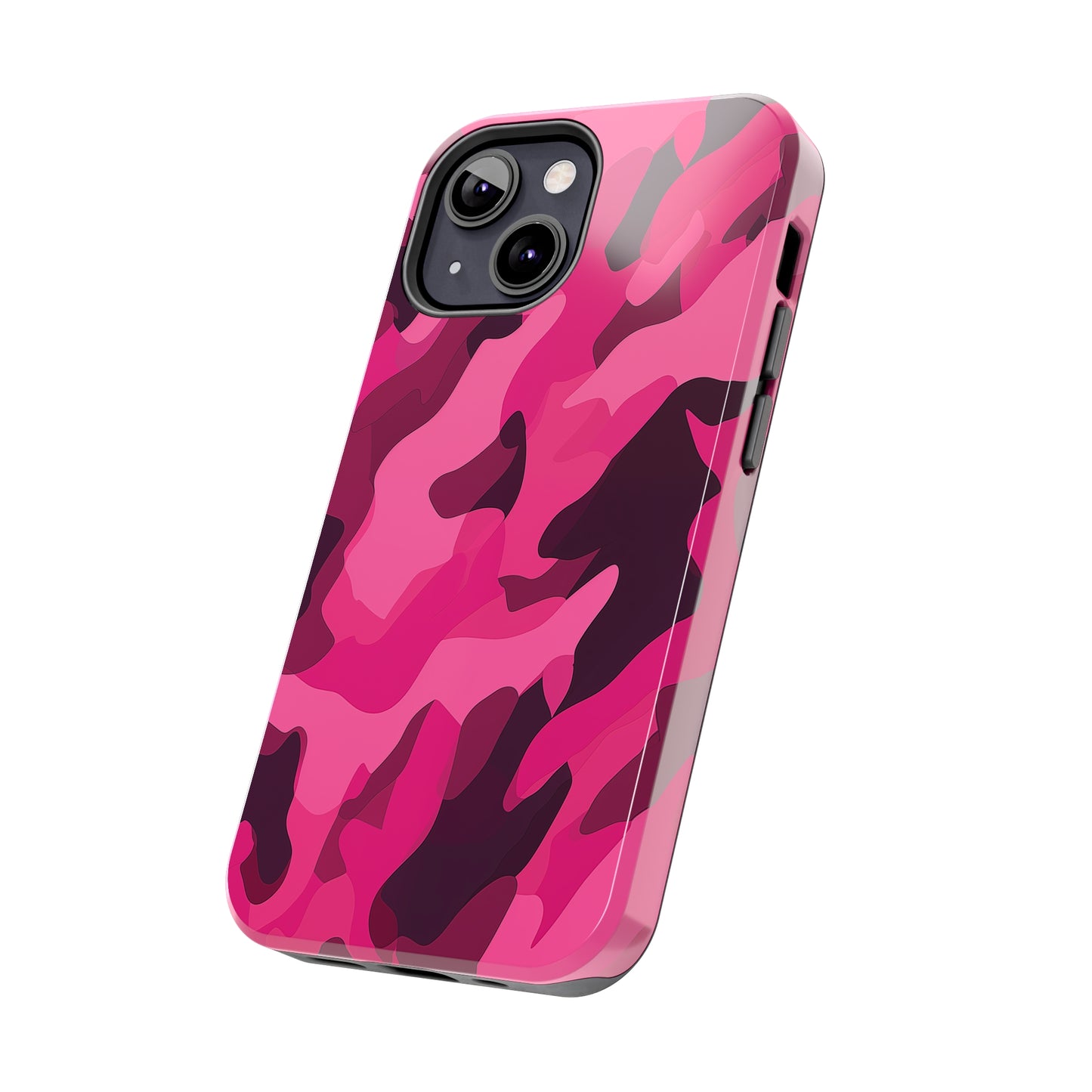 Pink Camouflage, iPhone 7, 8, X, 11, 12, 13, 14, 15+ case.