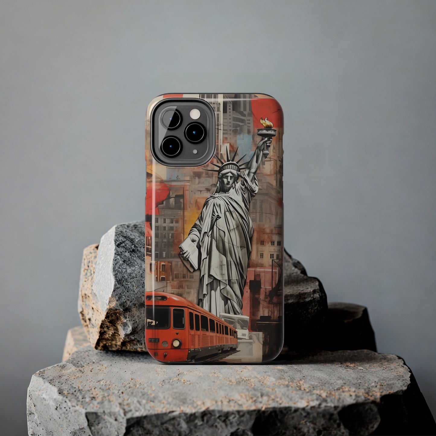 New York City, Statue of Liberty, iPhone 7, 8, X, 11, 12, 13, 14, 15+ case.