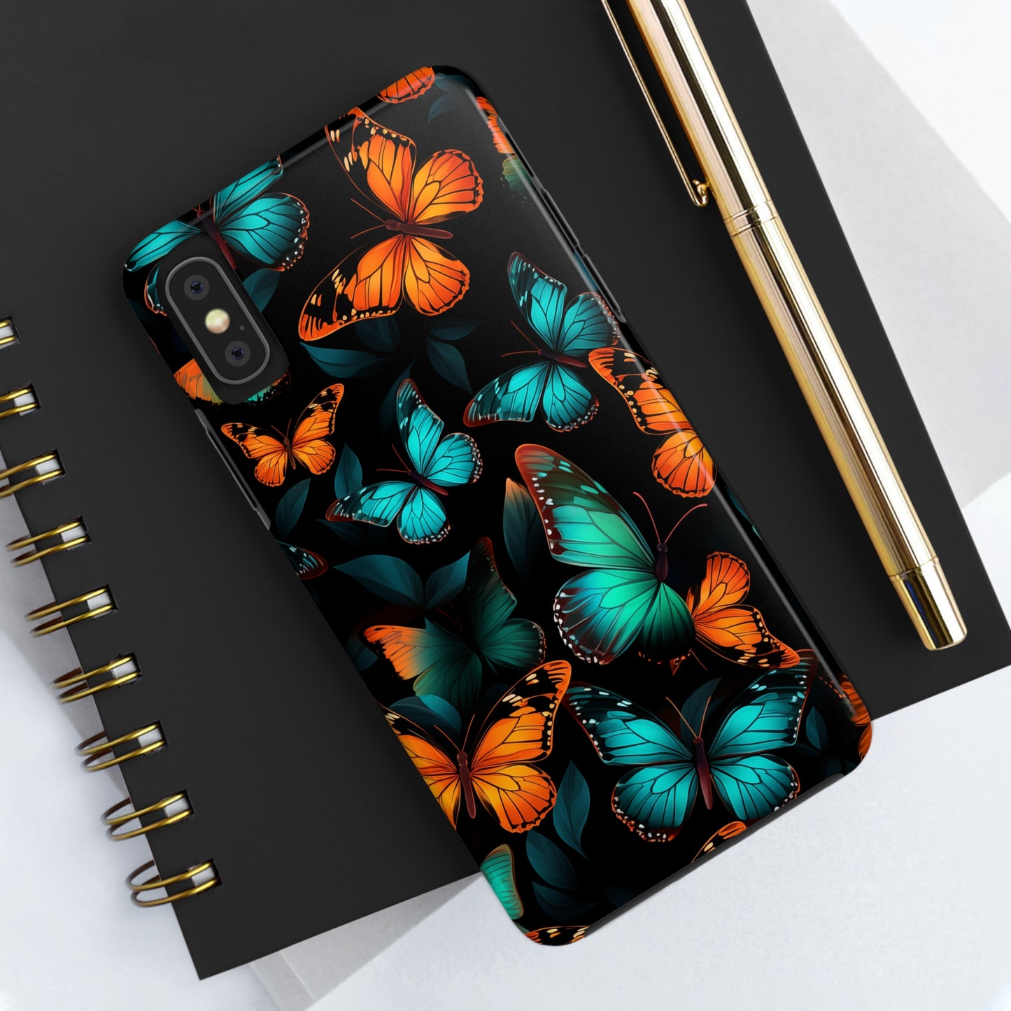 Butterflies #03, iPhone 7, 8, X, 11, 12, 13, 14, 15+ case.