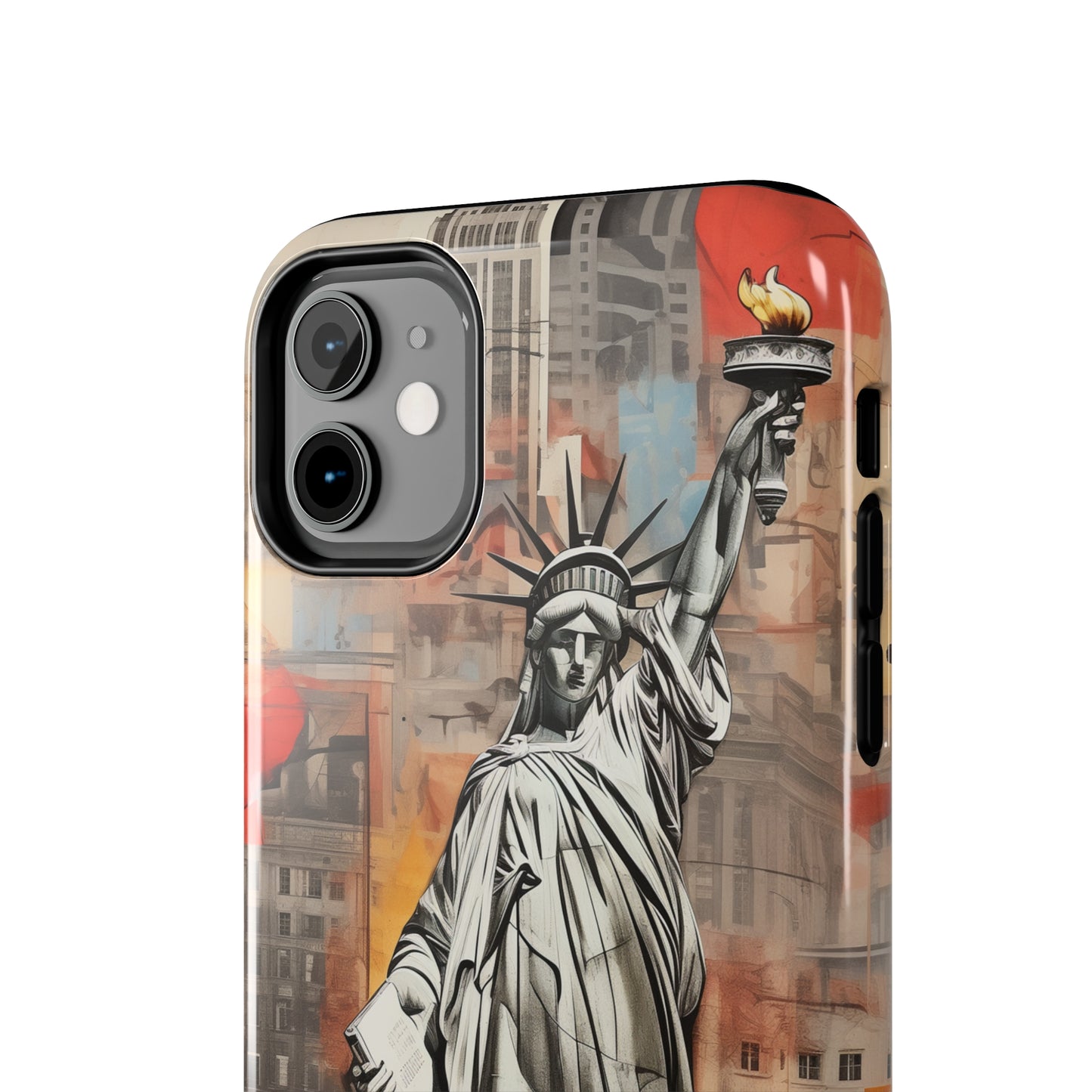 New York City, Statue of Liberty, iPhone 7, 8, X, 11, 12, 13, 14, 15+ case.