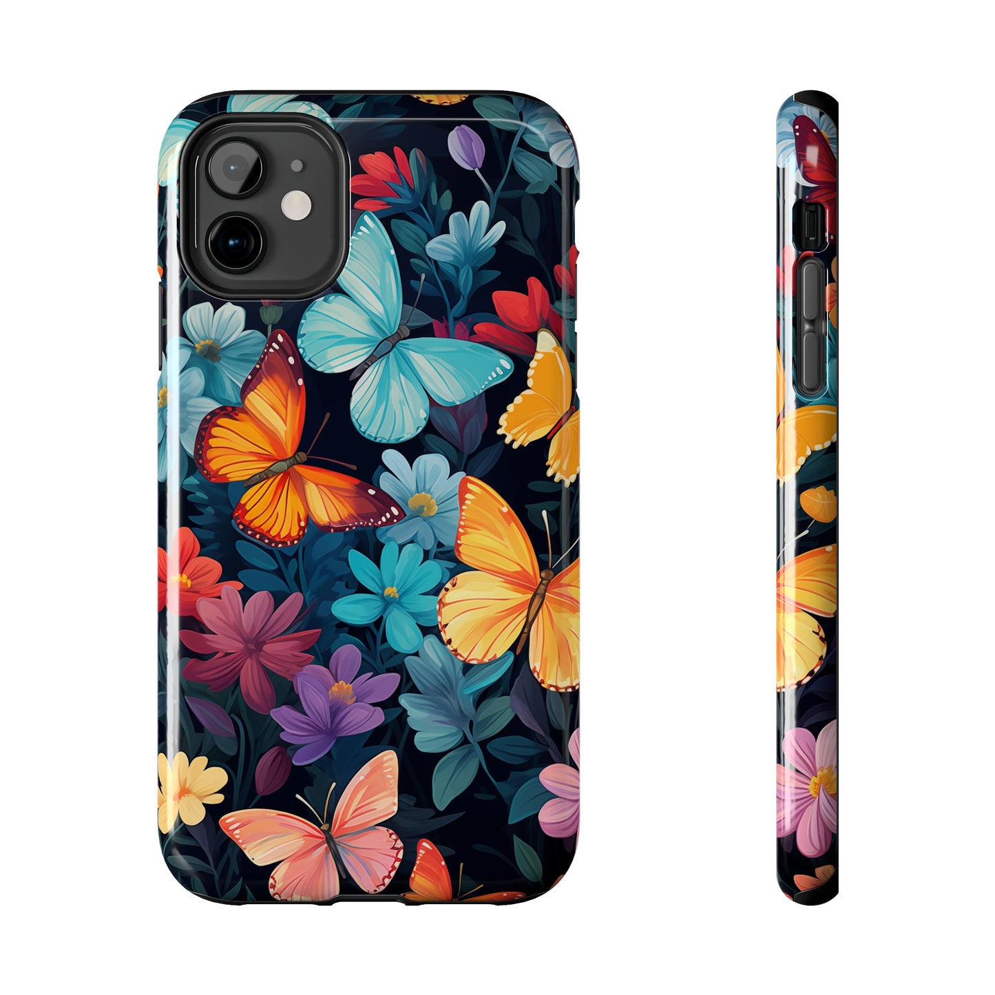 Butterflies #01, iPhone 7, 8, X, 11, 12, 13, 14, 15+ case.