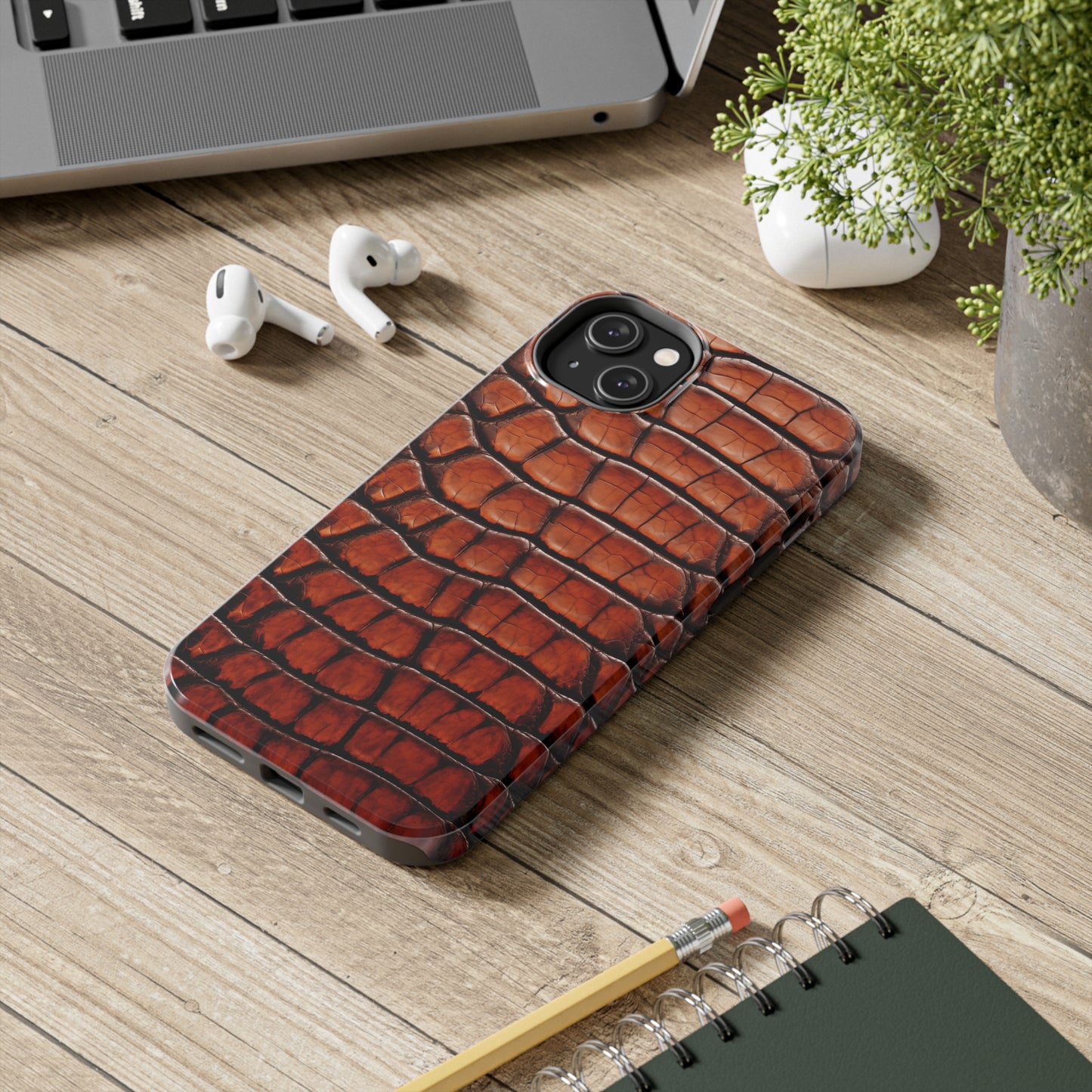 Alligator skin #04, iPhone 7, 8, X, 11, 12, 13, 14, 15+ case.