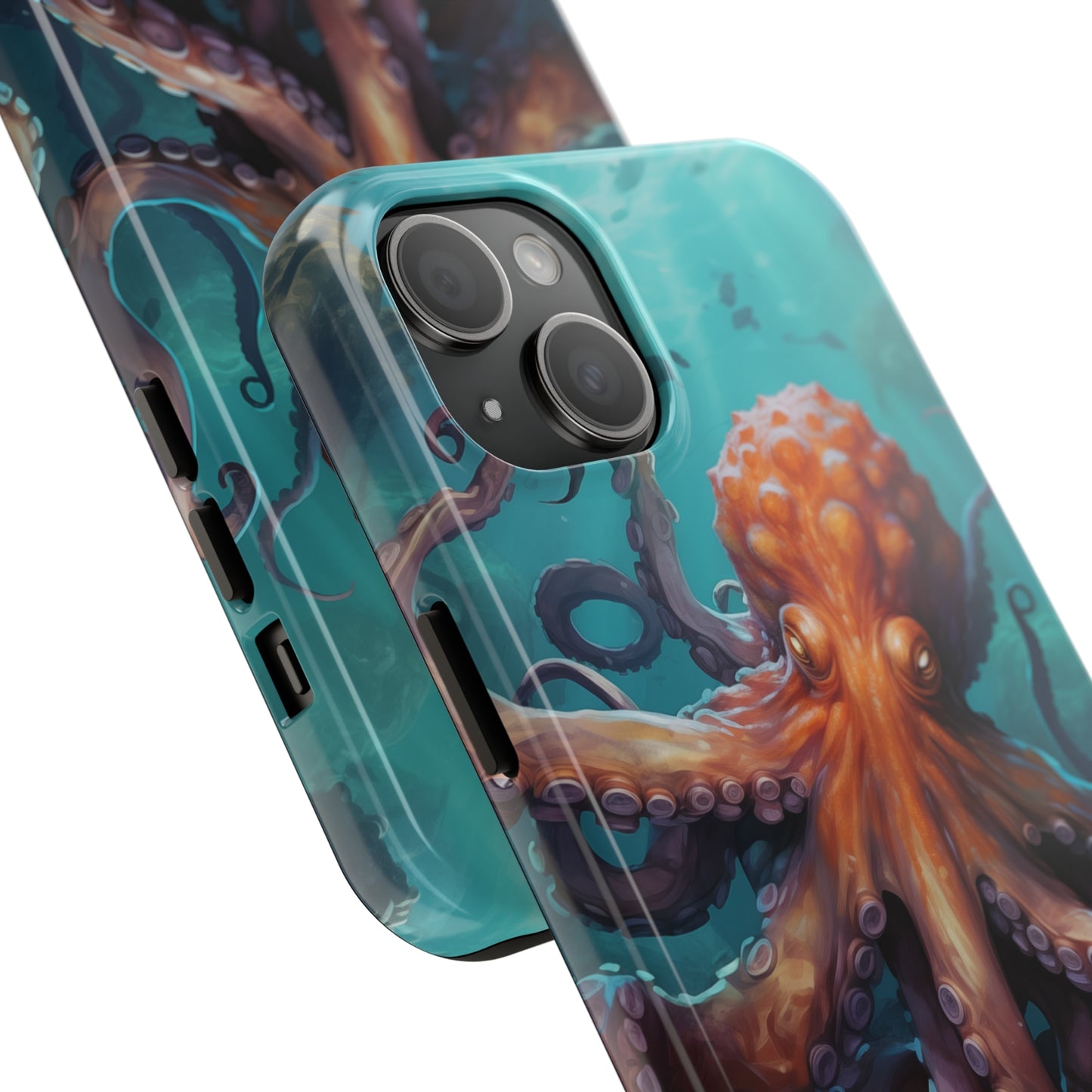 Octopus #02, iPhone 7, 8, X, 11, 12, 13, 14, 15+ case.