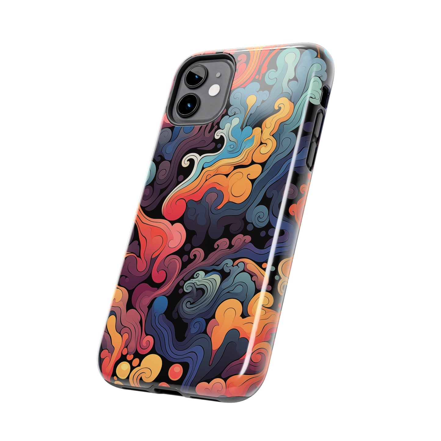 Abstract Swirls #05, iPhone 7, 8, X, 11, 12, 13, 14, 15+ case.