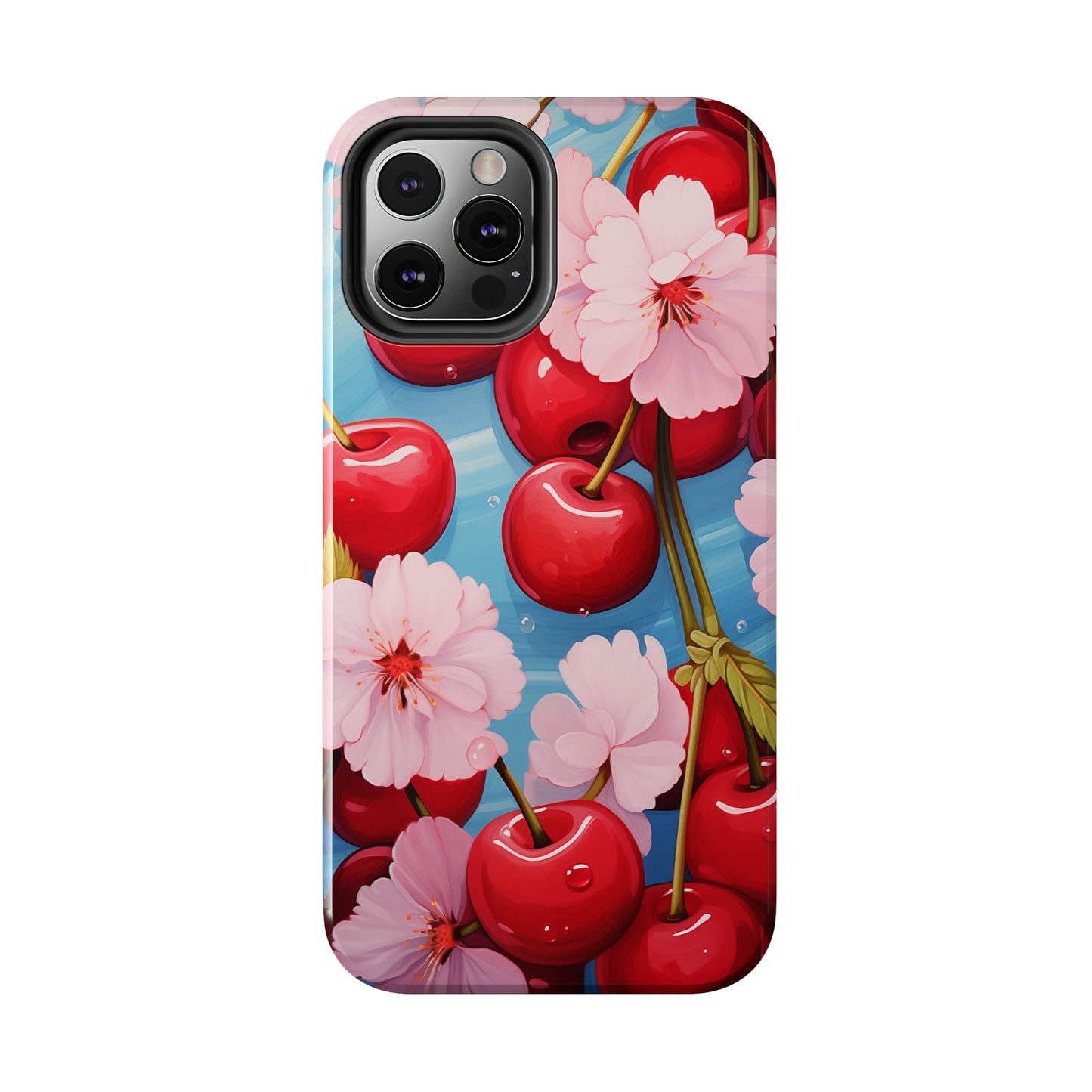 Cherries #04, iPhone 7, 8, X, 11, 12, 13, 14, 15+ case.