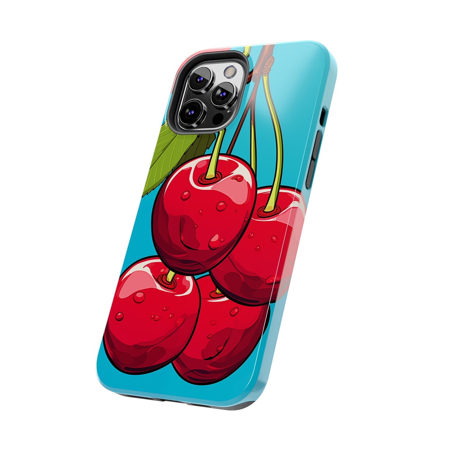 Cherries #09, iPhone 7, 8, X, 11, 12, 13, 14, 15+ case.