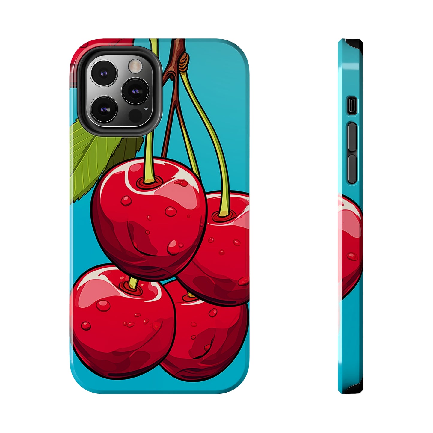 Cherries #09, iPhone 7, 8, X, 11, 12, 13, 14, 15+ case.