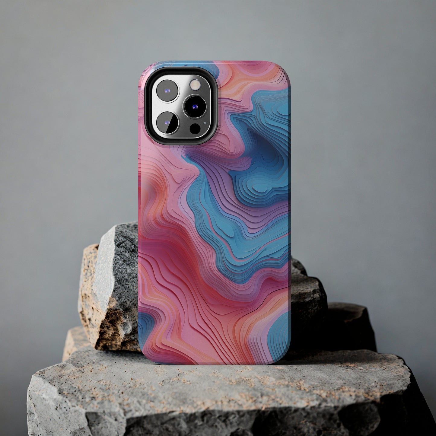 Topographical #02, iPhone 7, 8, X, 11, 12, 13, 14, 15+ case.