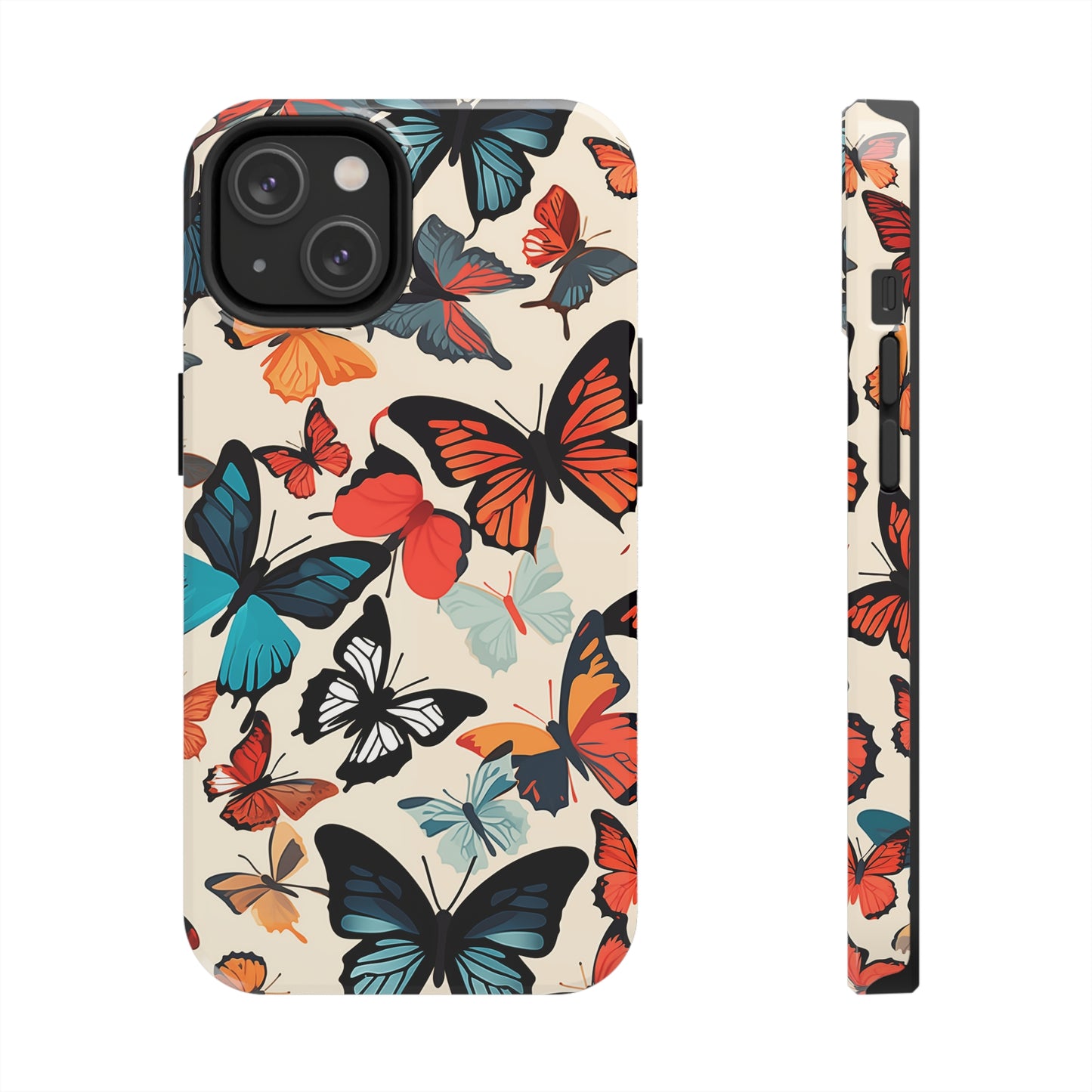 Butterflies #02, iPhone 7, 8, X, 11, 12, 13, 14, 15+ case.