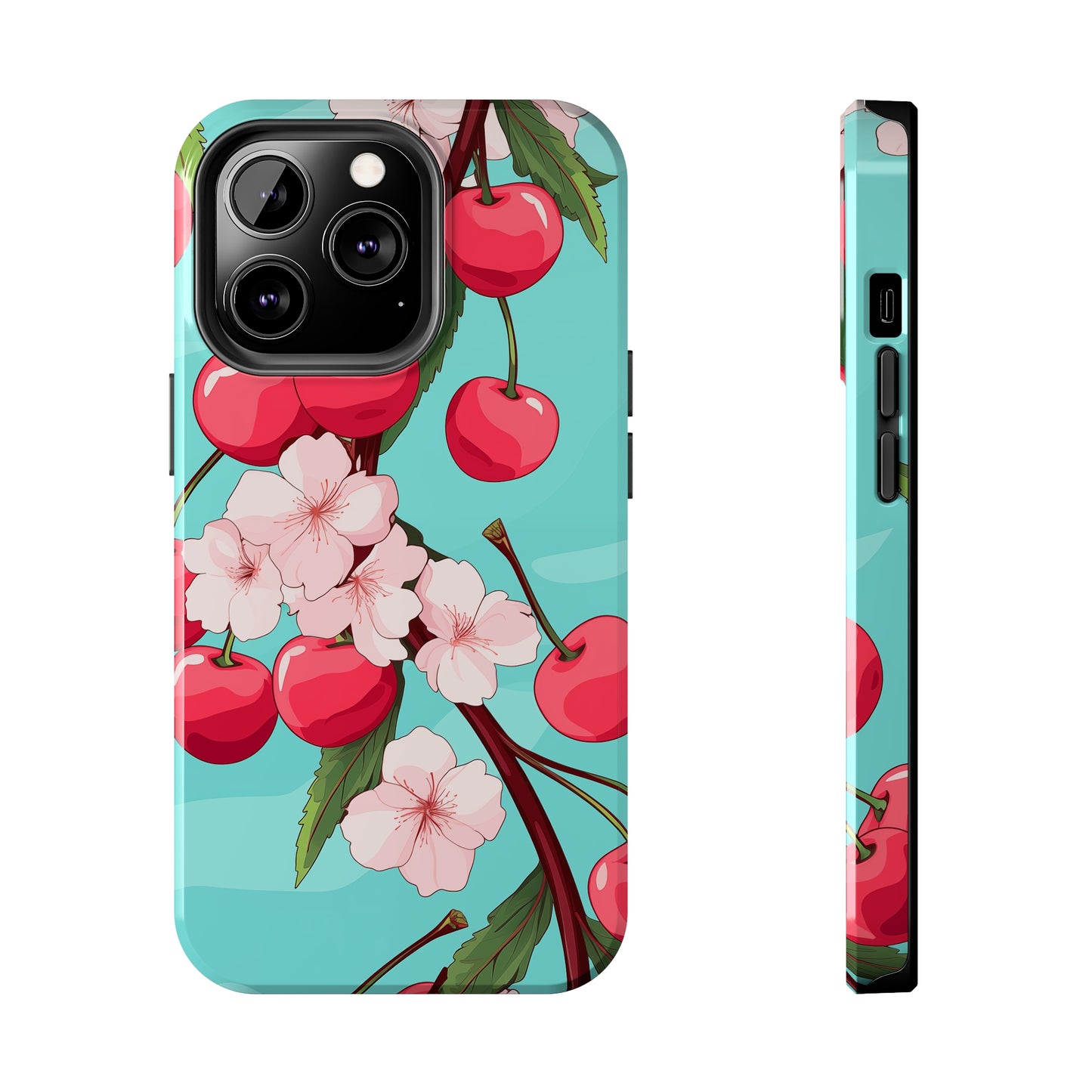 Cherries #06, iPhone 7, 8, X, 11, 12, 13, 14, 15+ case.