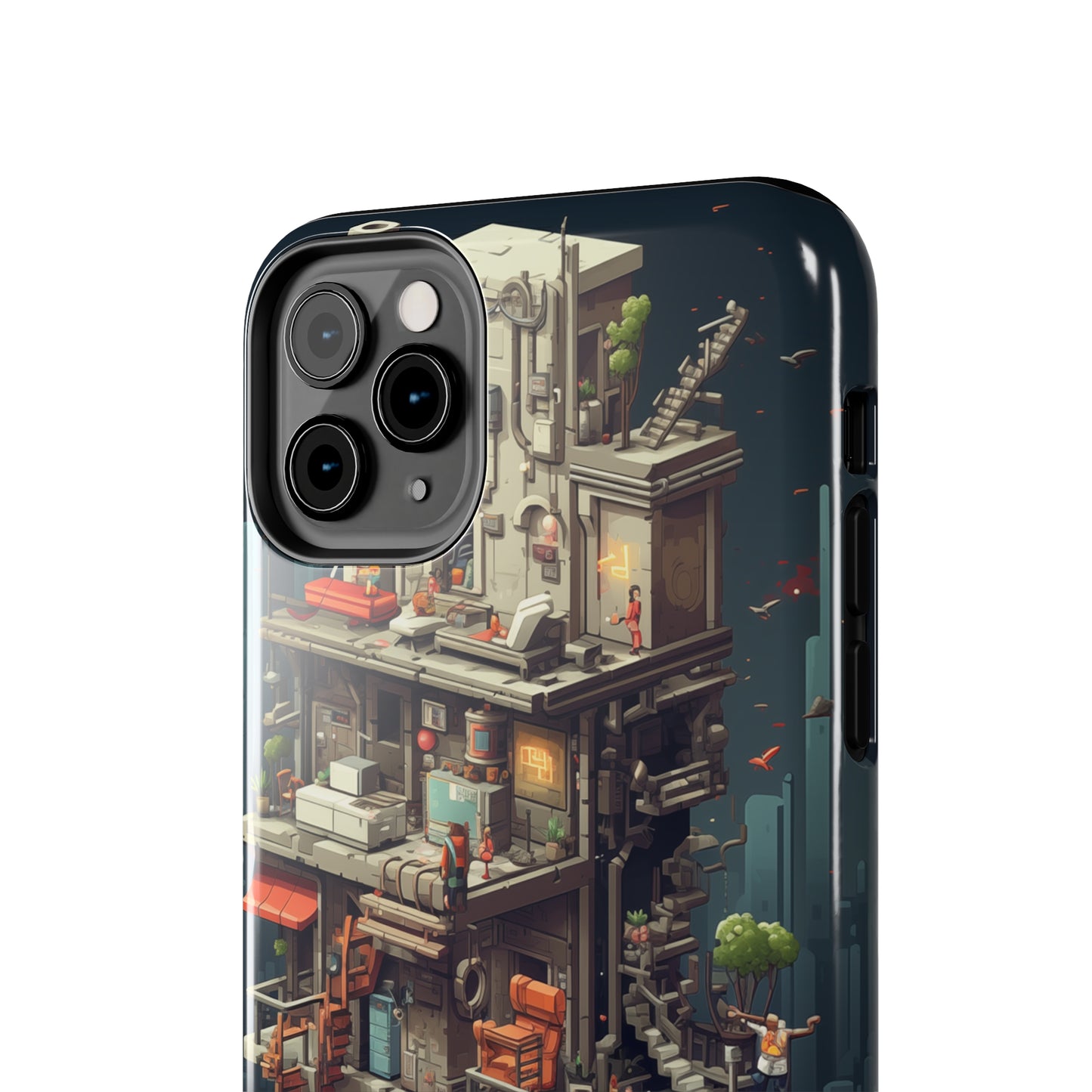 8-bit Complex #05, iPhone 7, 8, X, 11, 12, 13, 14, 15+ case.