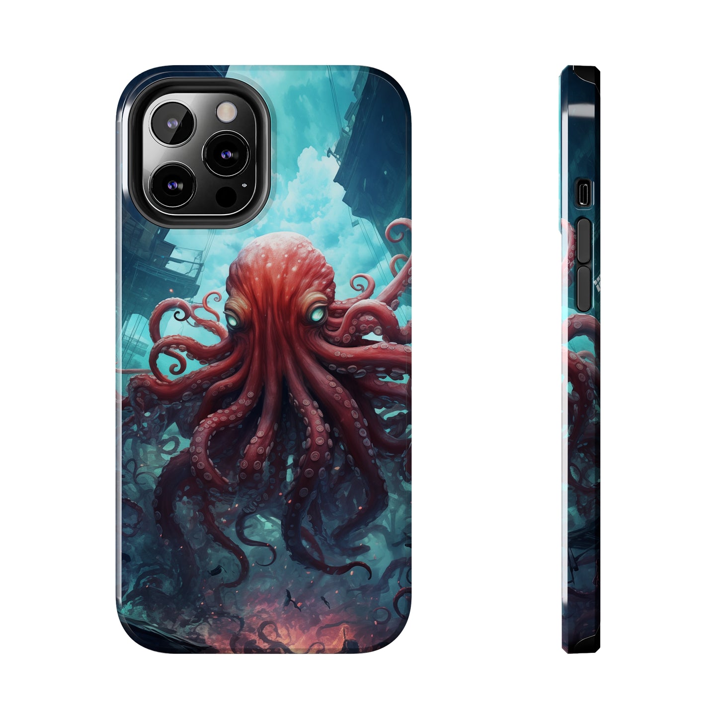 Octopus #01, iPhone 7, 8, X, 11, 12, 13, 14, 15+ case.