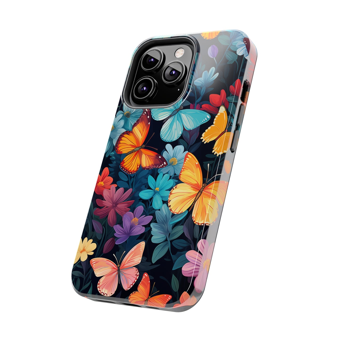 Butterflies #01, iPhone 7, 8, X, 11, 12, 13, 14, 15+ case.