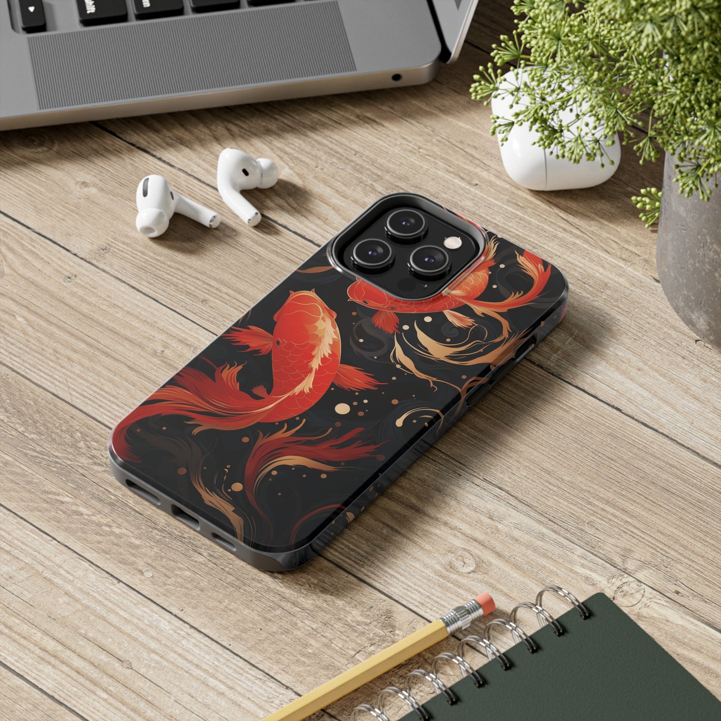 Koi fish #03, iPhone 7, 8, X, 11, 12, 13, 14, 15+ case.