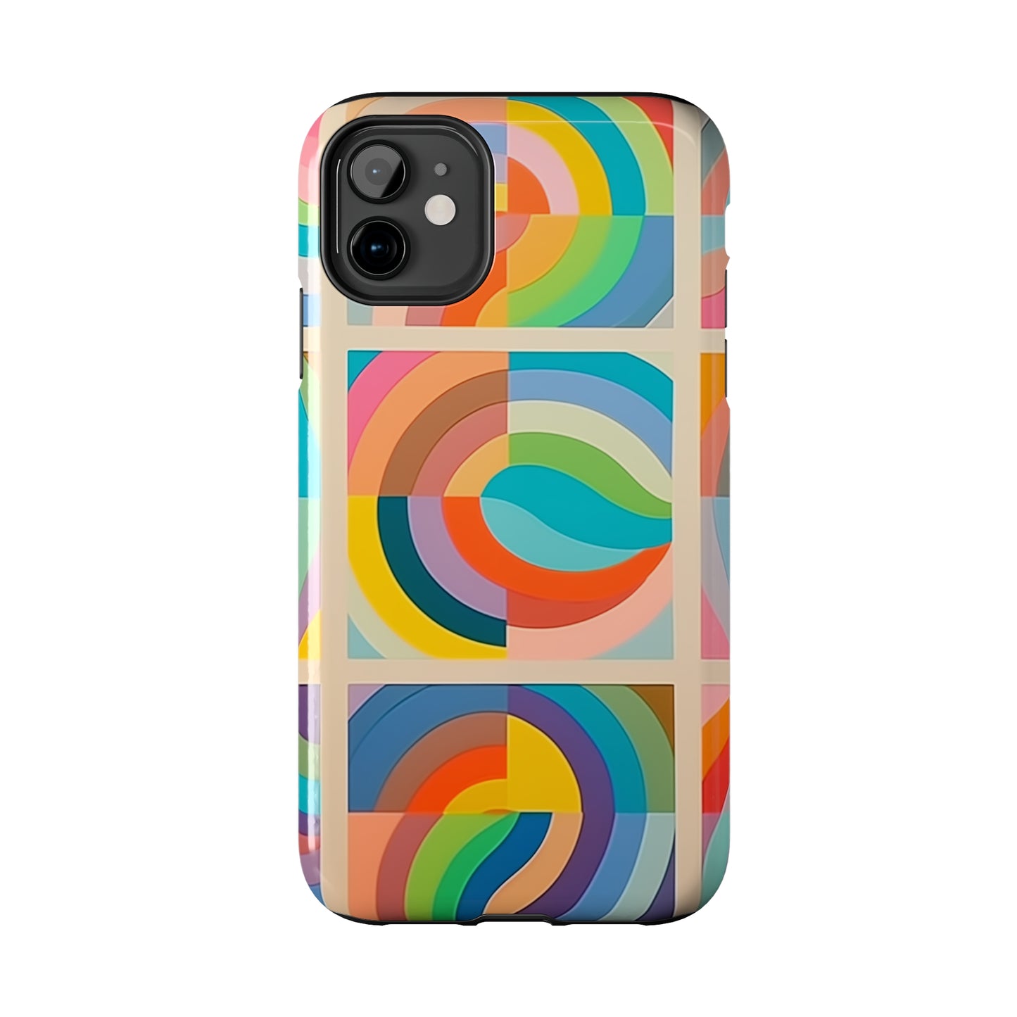 Abstract Colorful Lines #02, iPhone 7, 8, X, 11, 12, 13, 14, 15+ case.