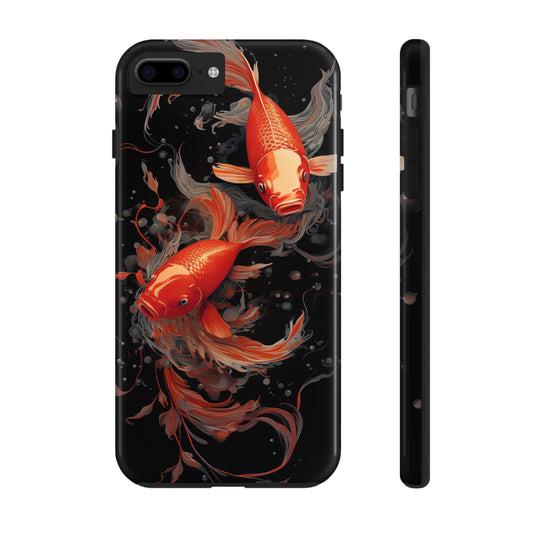 Koi fish #01, iPhone 7, 8, X, 11, 12, 13, 14, 15+ case.