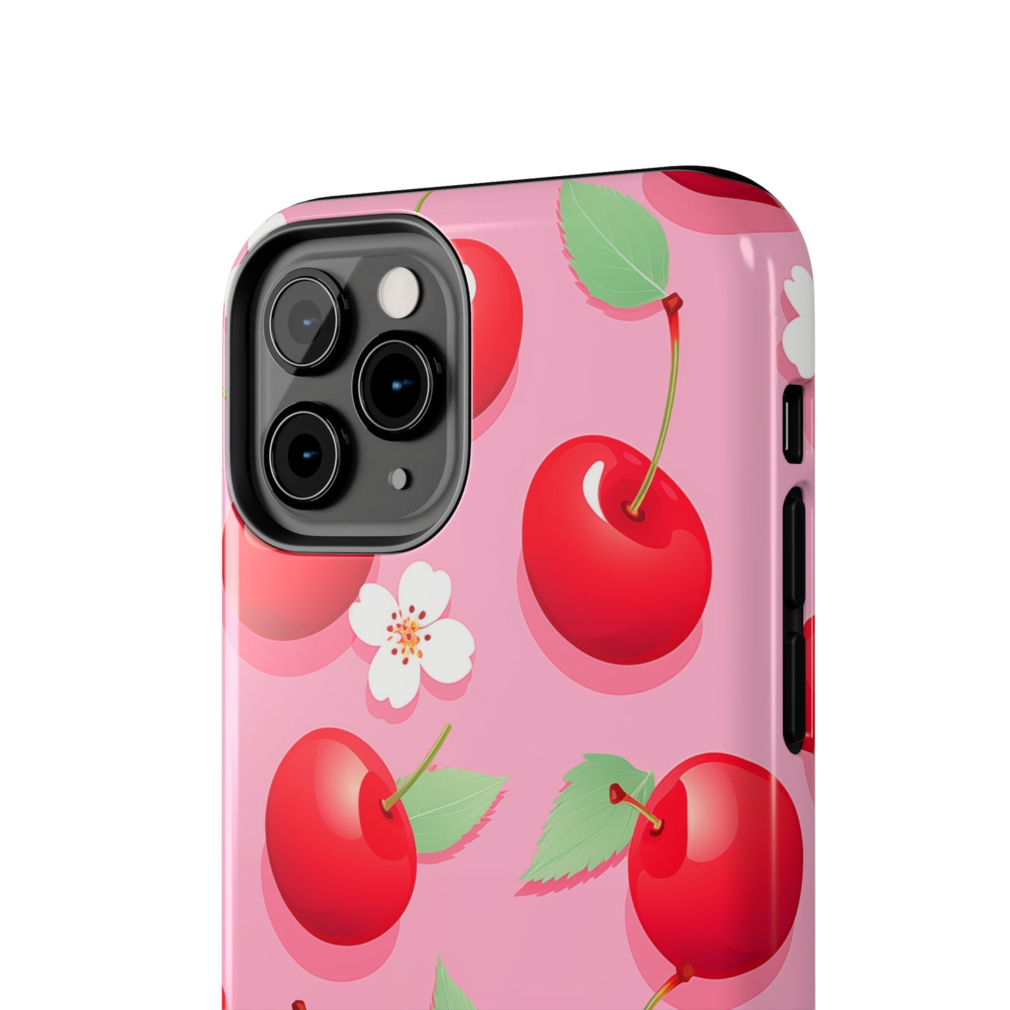 Cherries and Cherry Blossoms #03, iPhone 7, 8, X, 11, 12, 13, 14, 15+ case.