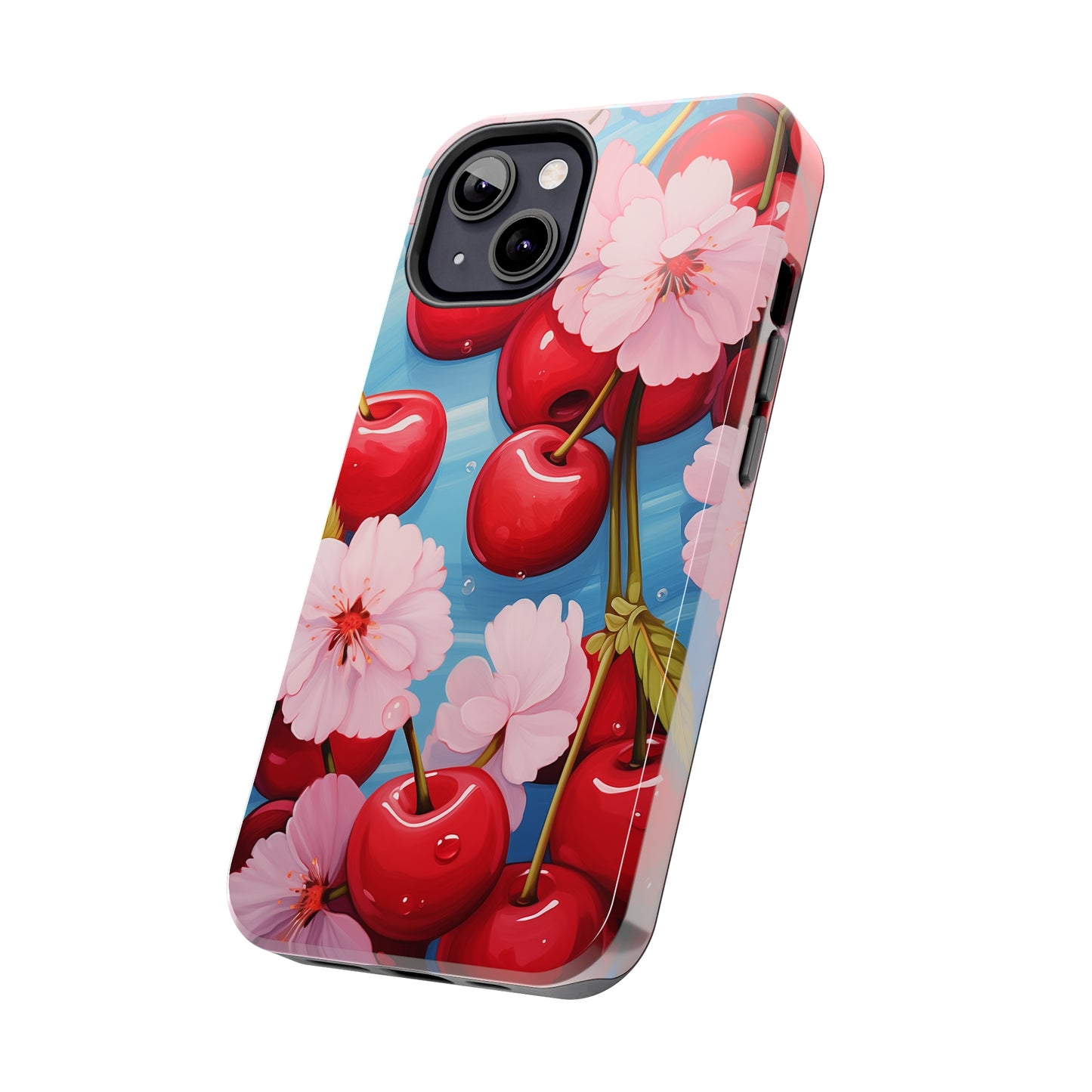 Cherries #04, iPhone 7, 8, X, 11, 12, 13, 14, 15+ case.