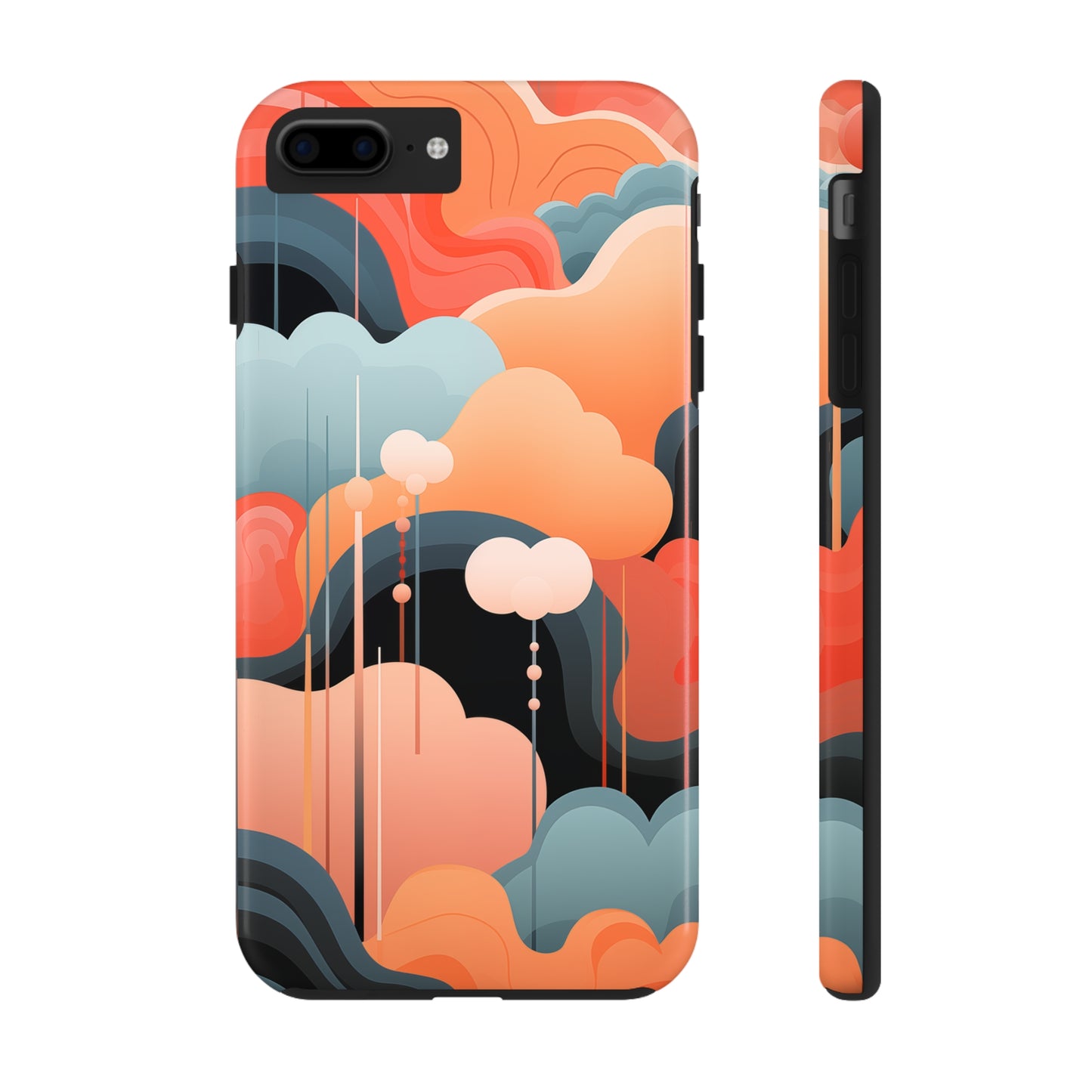 Abstract Clouds #02, iPhone 7, 8, X, 11, 12, 13, 14, 15+ case.