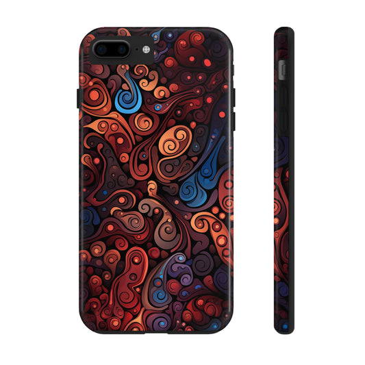 Abstract Colorful Swirls #04, iPhone 7, 8, X, 11, 12, 13, 14, 15+ case.