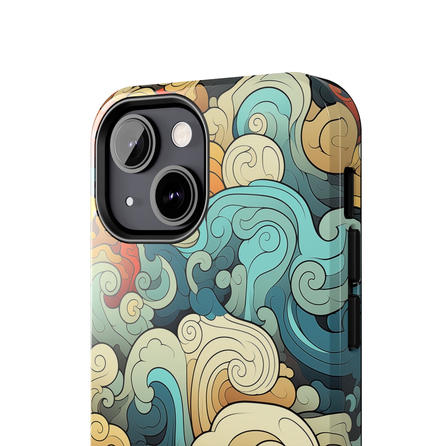 Abstract Swirls #03, iPhone 7, 8, X, 11, 12, 13, 14, 15+ case.