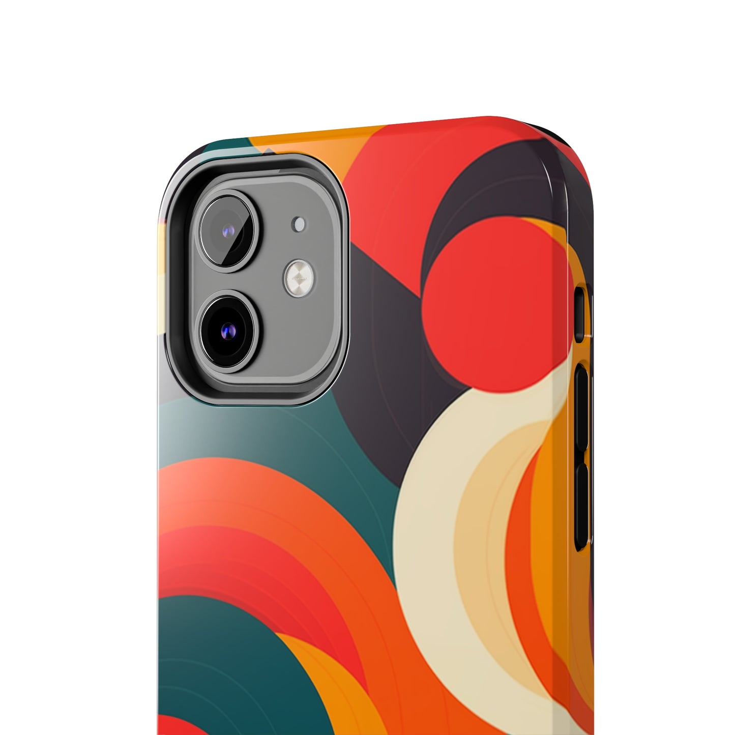 Abstract Shapes #02, iPhone 7, 8, X, 11, 12, 13, 14, 15+ case.