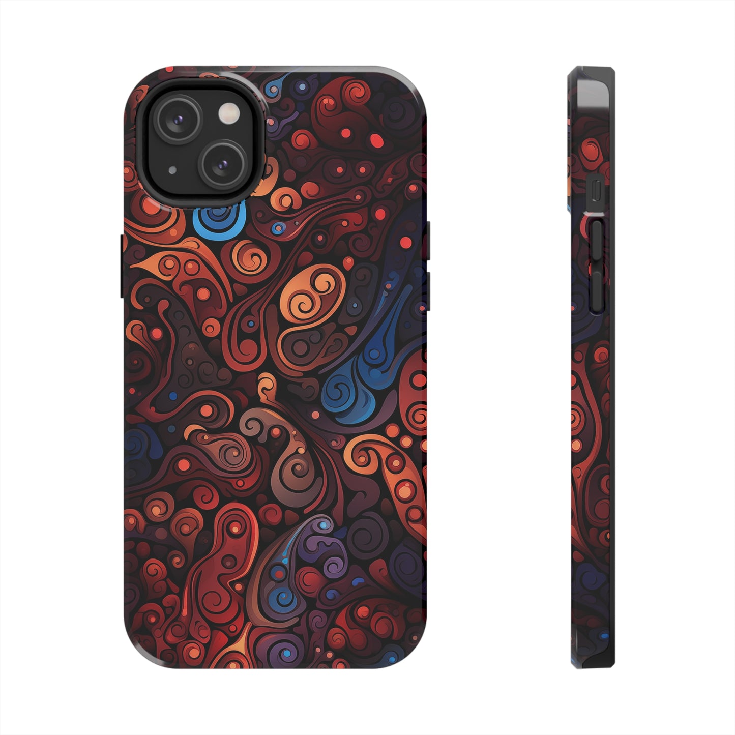 Abstract Colorful Swirls #04, iPhone 7, 8, X, 11, 12, 13, 14, 15+ case.