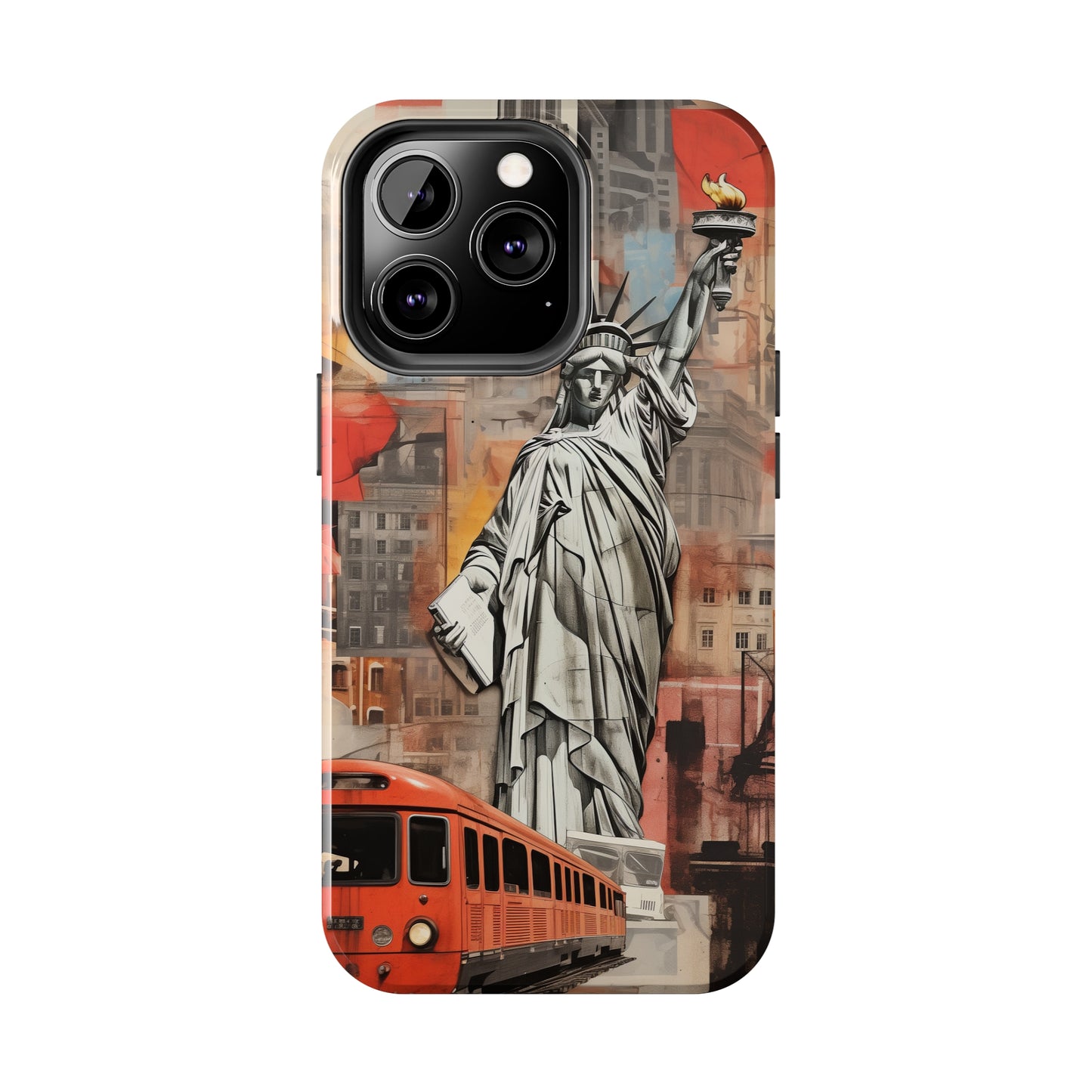 New York City, Statue of Liberty, iPhone 7, 8, X, 11, 12, 13, 14, 15+ case.