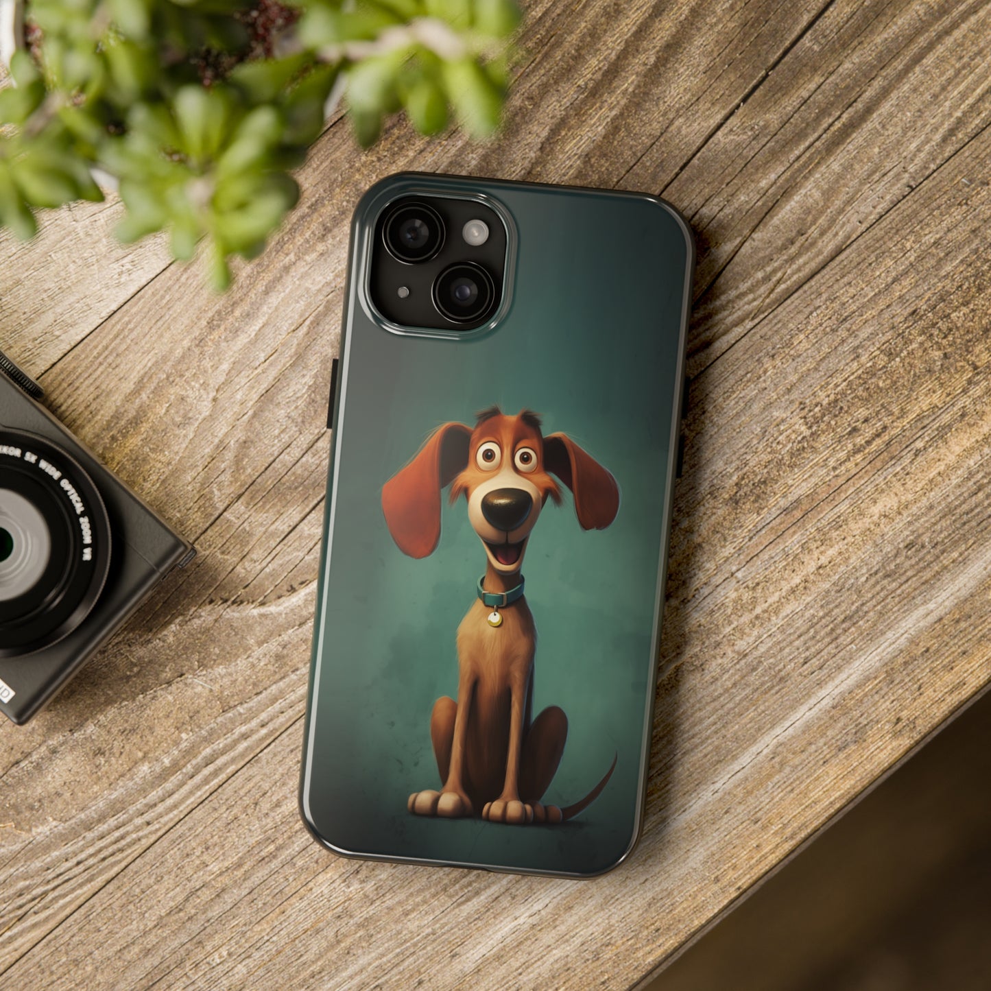 Hux, Cartoon Dog, iPhone 7, 8, X, 11, 12, 13, 14, 15+ case.