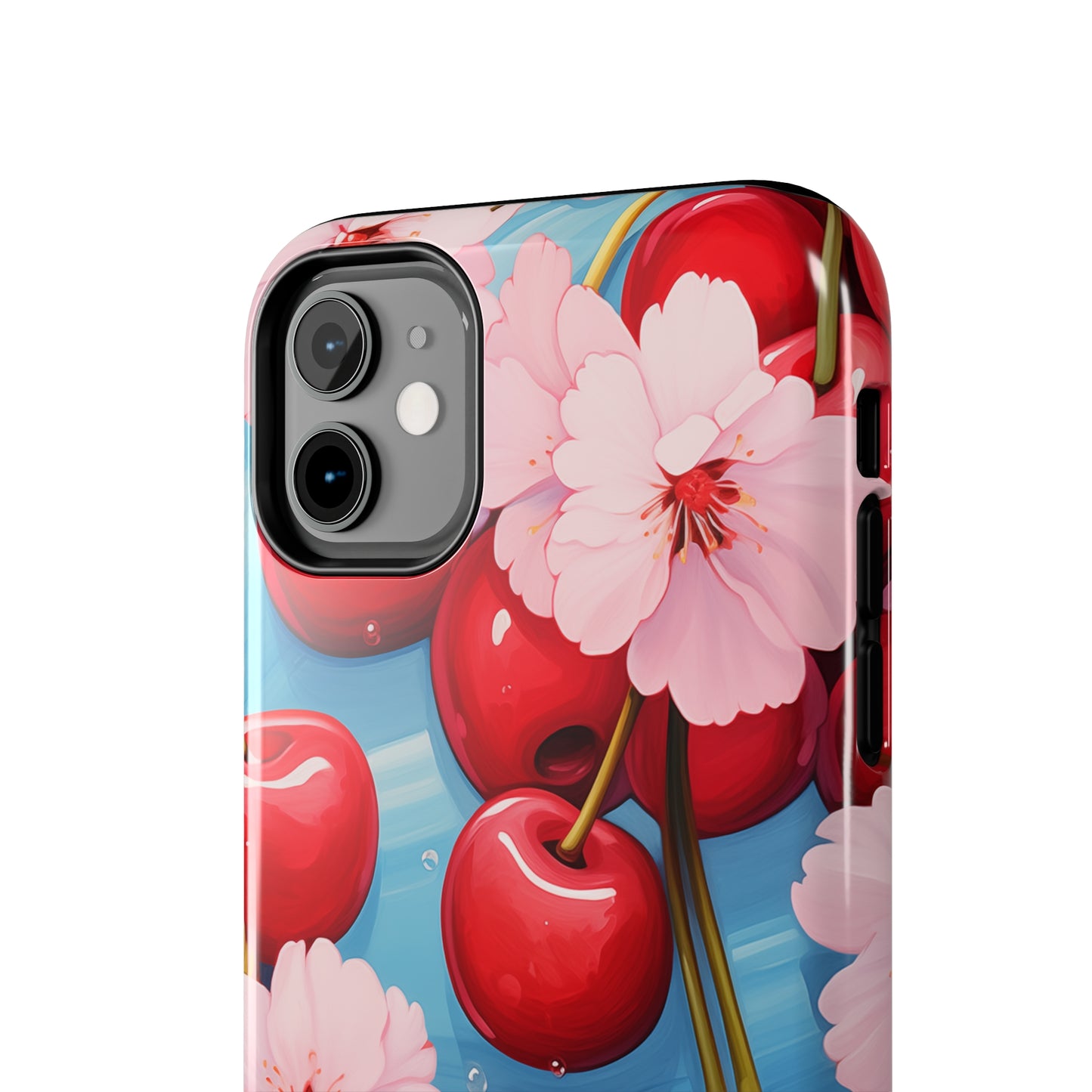 Cherries #04, iPhone 7, 8, X, 11, 12, 13, 14, 15+ case.