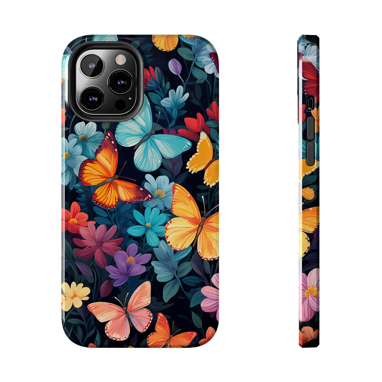 Butterflies #01, iPhone 7, 8, X, 11, 12, 13, 14, 15+ case.