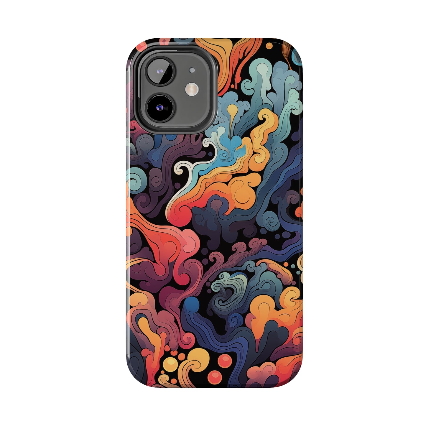 Abstract Swirls #05, iPhone 7, 8, X, 11, 12, 13, 14, 15+ case.