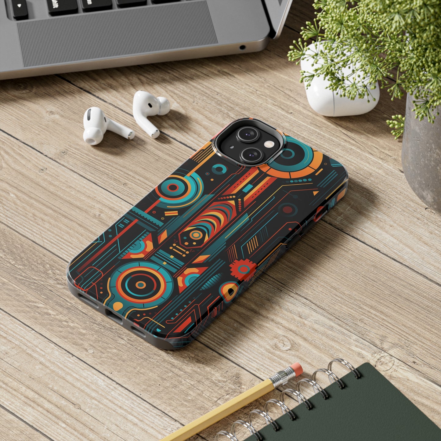 Futuristic #07, iPhone 7, 8, X, 11, 12, 13, 14, 15+ case.