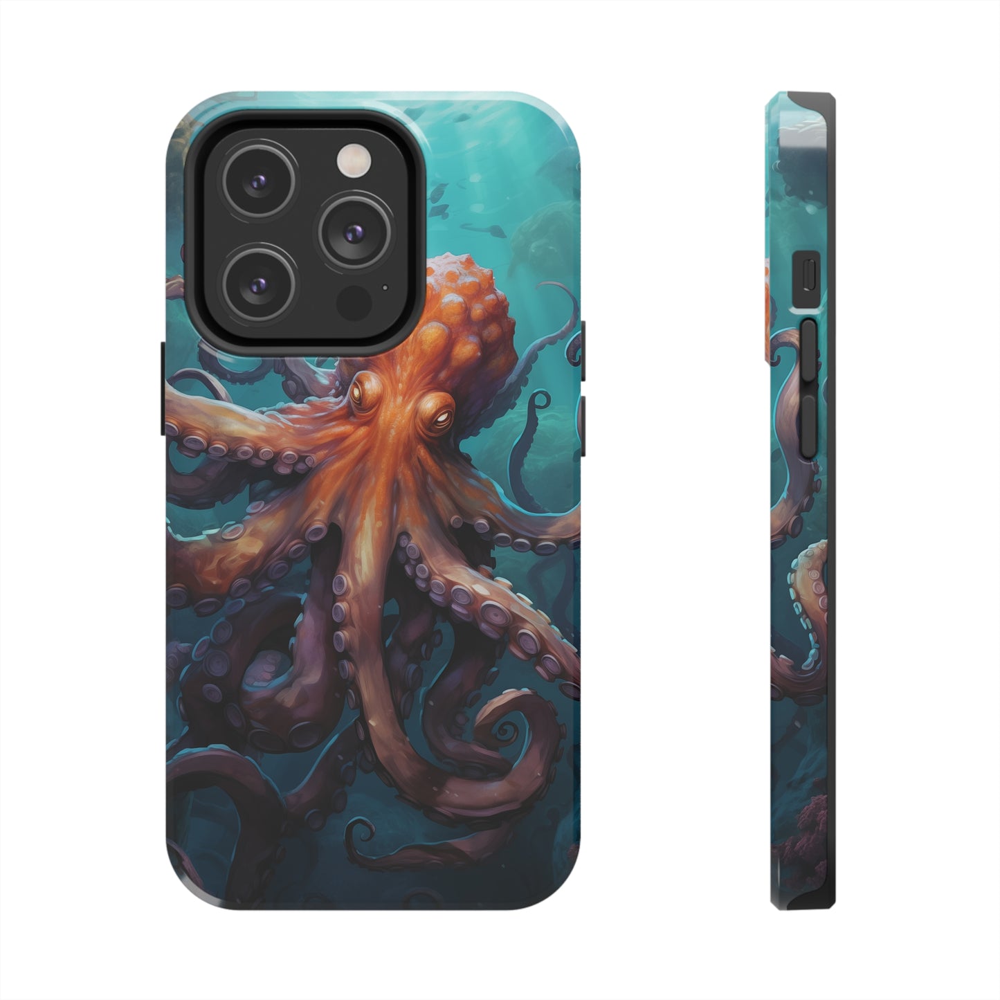 Octopus #02, iPhone 7, 8, X, 11, 12, 13, 14, 15+ case.