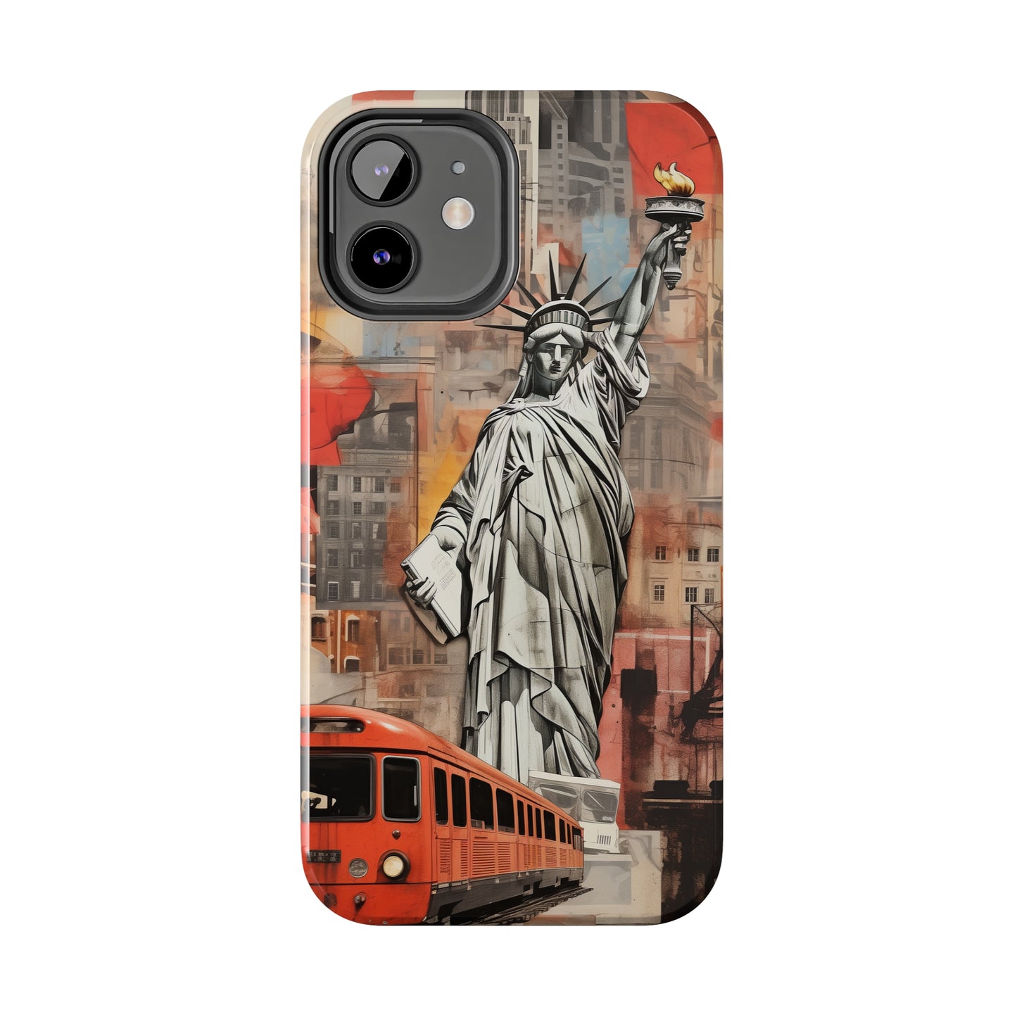 New York City, Statue of Liberty, iPhone 7, 8, X, 11, 12, 13, 14, 15+ case.